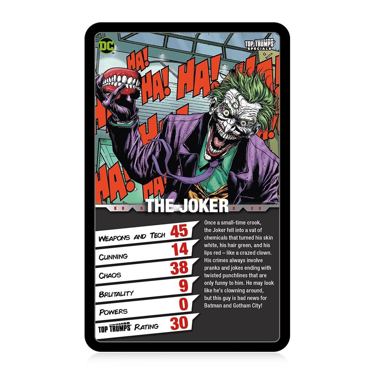 Top Trumps DC Comics Supervillains Special Card Game