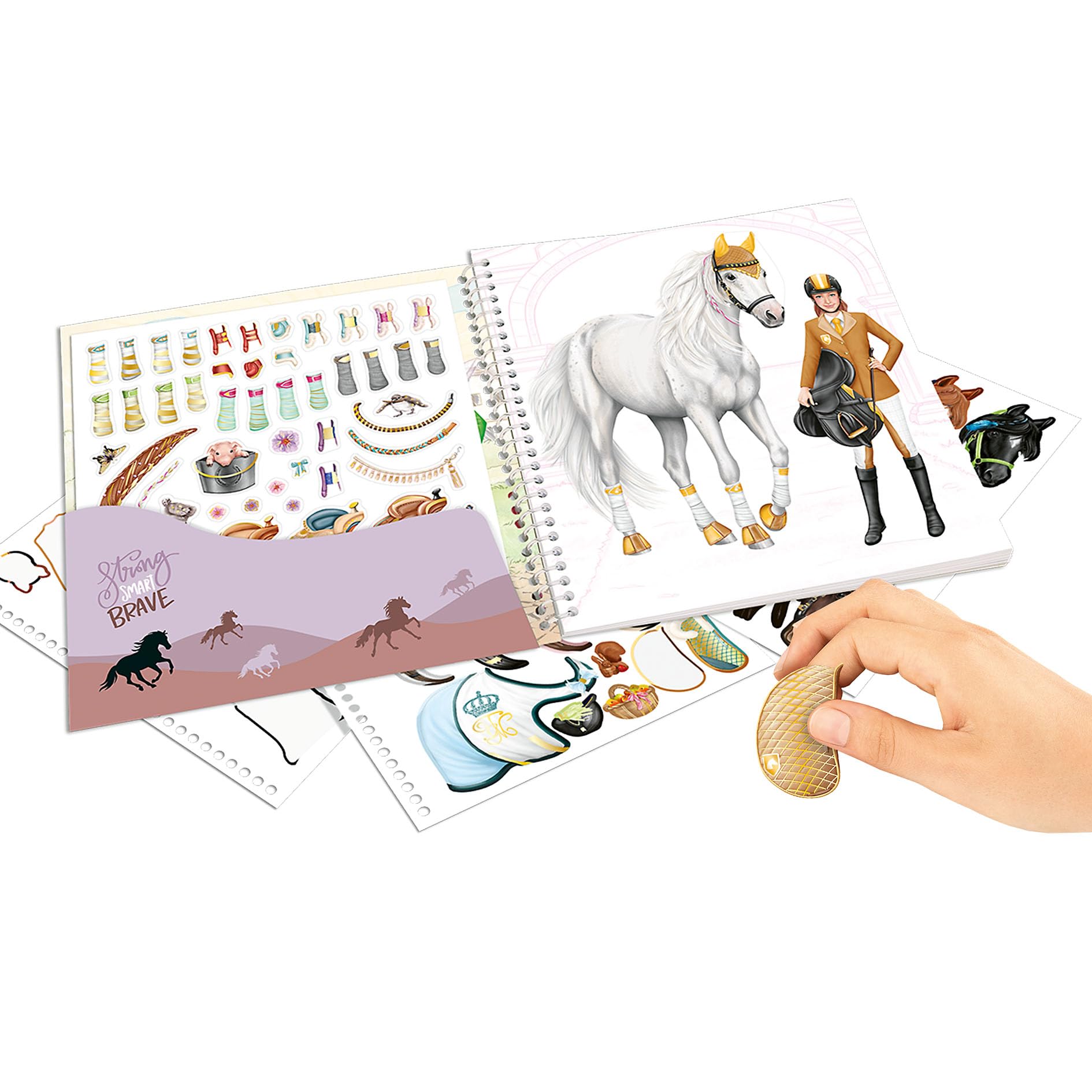 Depesche Miss Melody Dress Me Up Sticker and Coloring Book