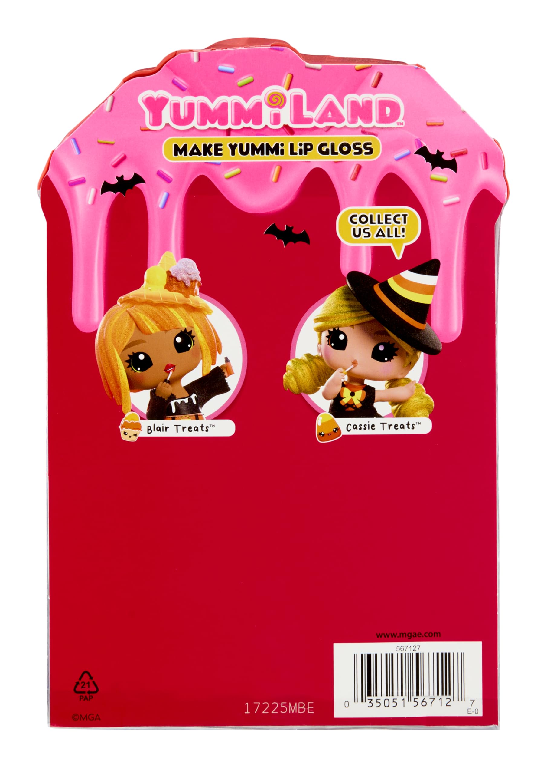 Yummiland x Halloween Lip Gloss Doll - Cassie Treats - DIY Creative Playset for Ages 4+