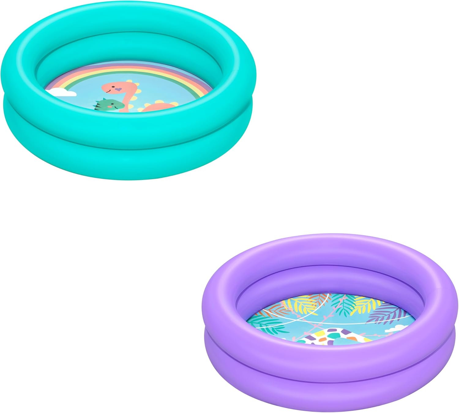 Bestway Double Ring Inflatable Kiddie Pool with Animal Design, 61cm x 15cm