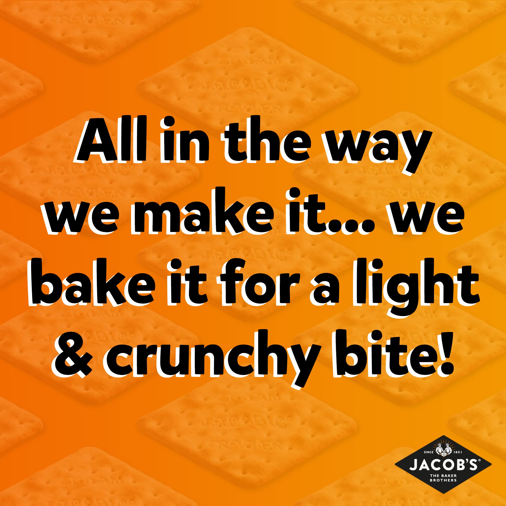 Jacob's Crispbreads Mixed Grain Crackers, 20 Crackers (5 Packs of 4), 190g