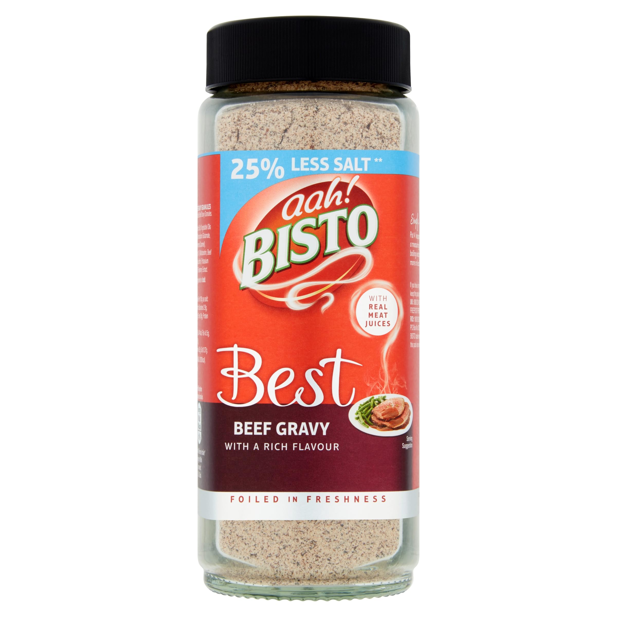 Bisto - Best Reduced Salt Beef Gravy Granules Made with Real Beef Extract