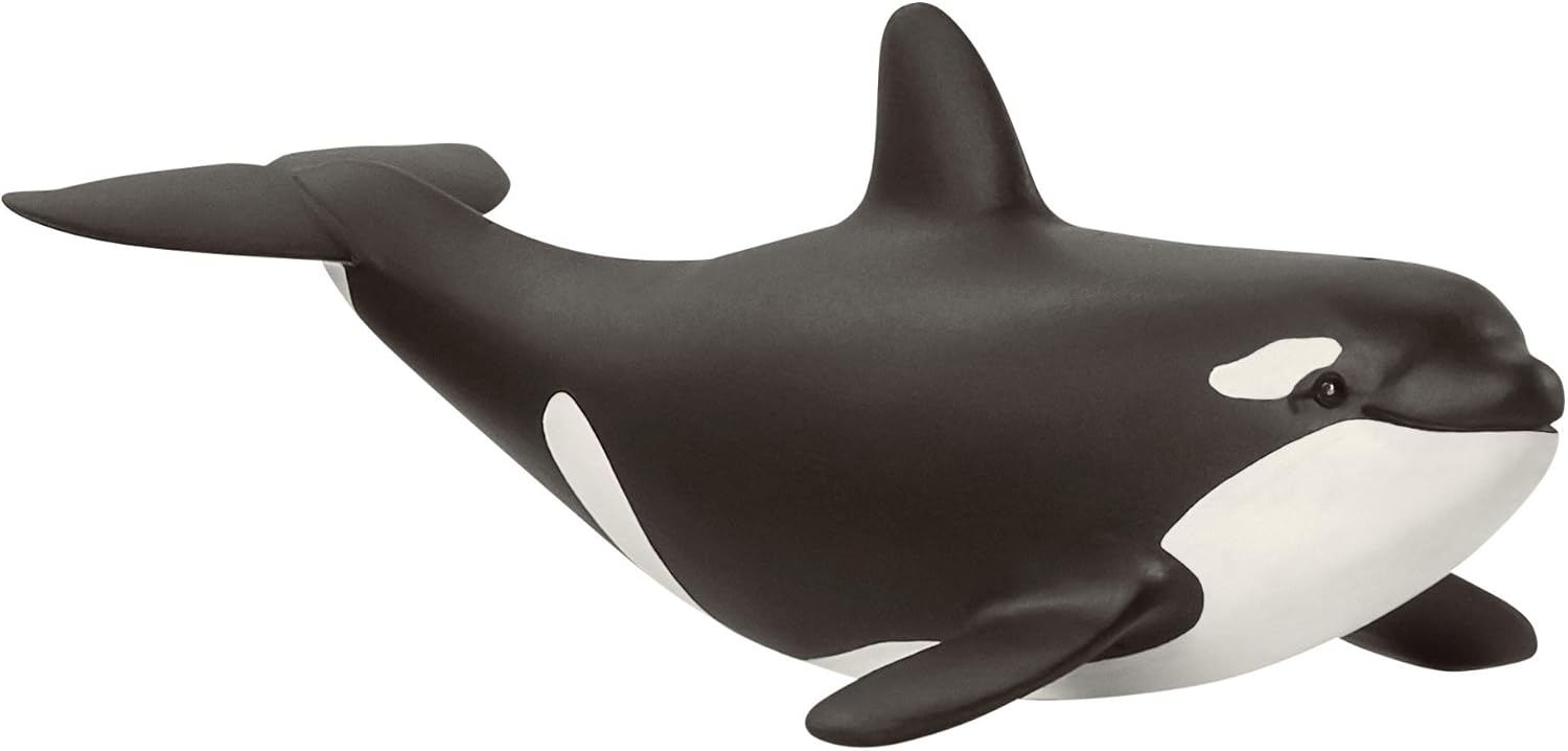 Schleich 14836 Baby Orca Wild Life - Authentic Collectible Animal Figure for Kids