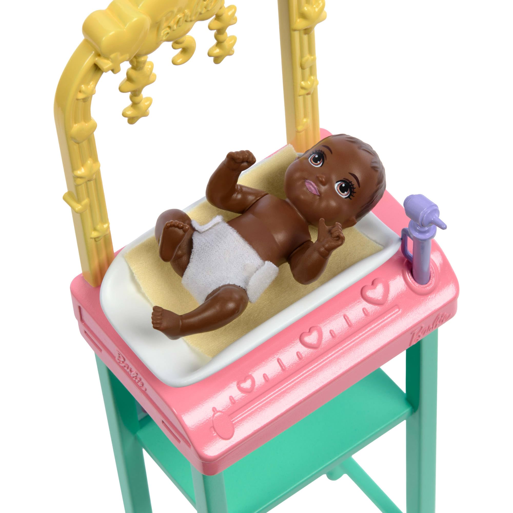 Barbie Baby Doctor Doll Playset - Pink Scrubs, Stethoscope & Baby Patient for Kids 3+