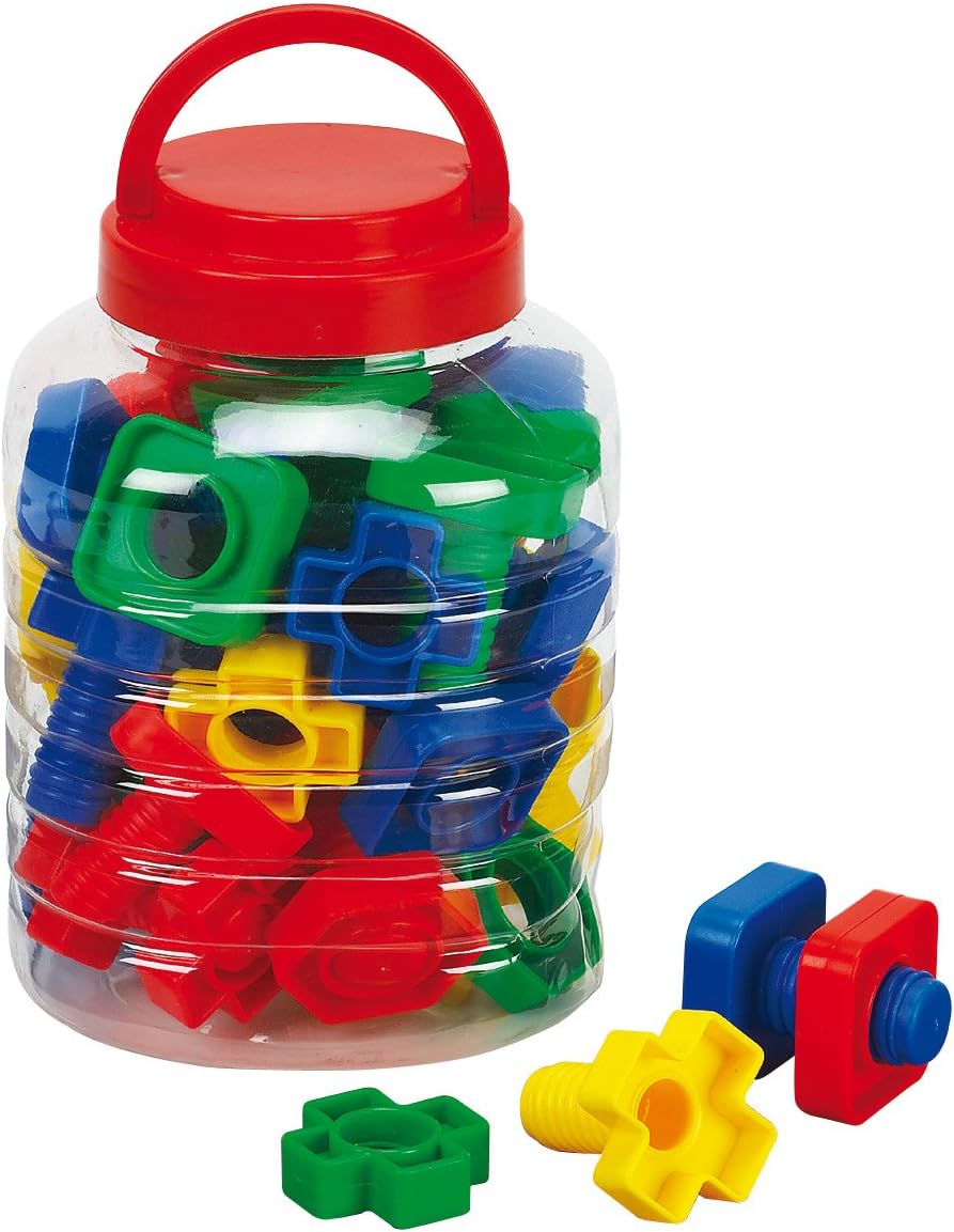 Creation Station CW7510 40-Piece Nuts and Bolts - Educational Building Toy for Toddlers 3+