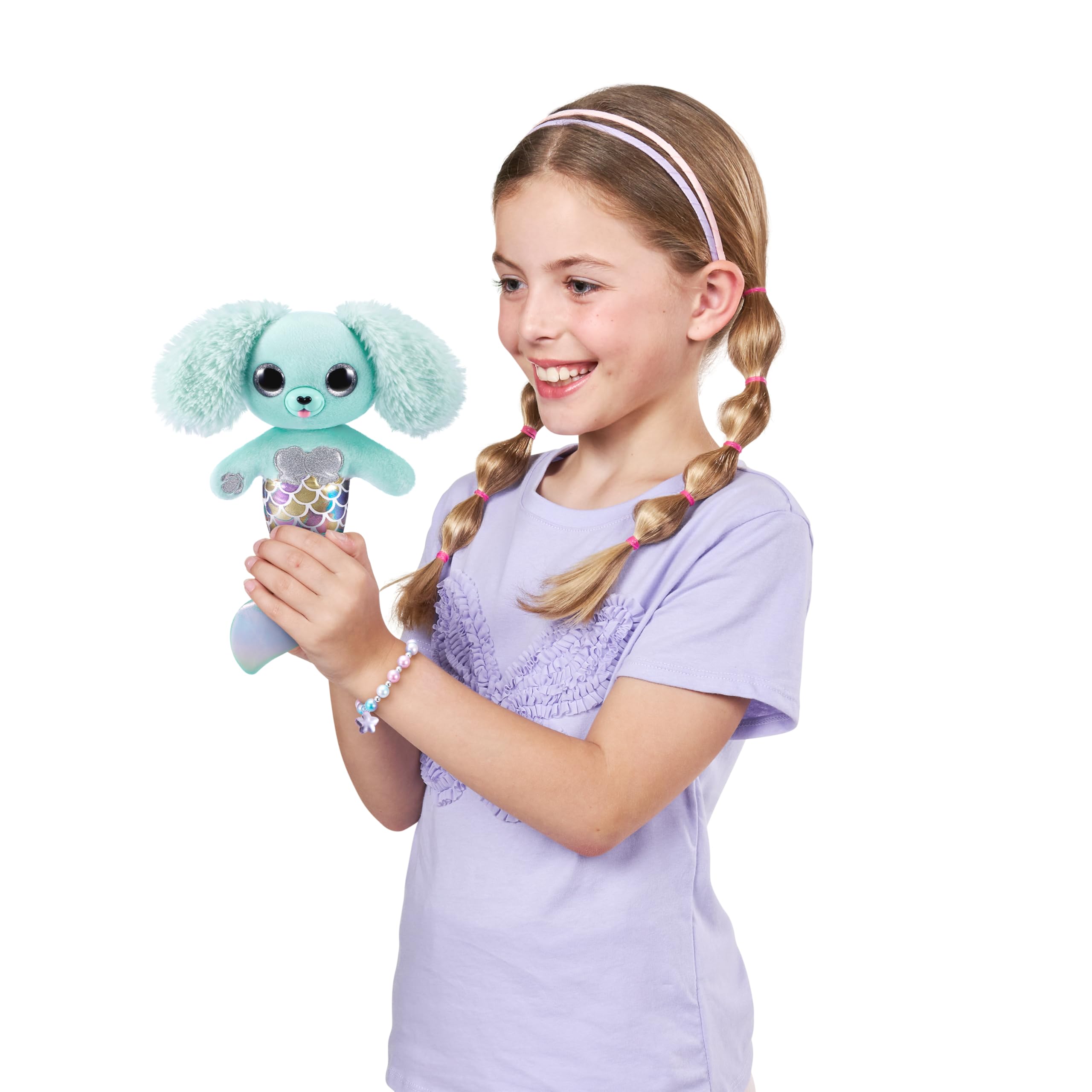 Pets Alive Furmaids by ZURU - Electronic Soft Mermaid Plush Toy with Lights & Sounds (Green)