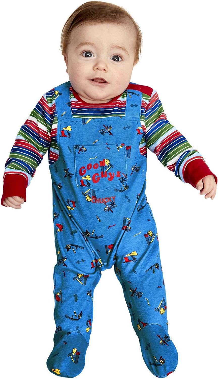 Smiffys Chucky Baby Costume - Officially Licensed All-in-One Outfit for Infants