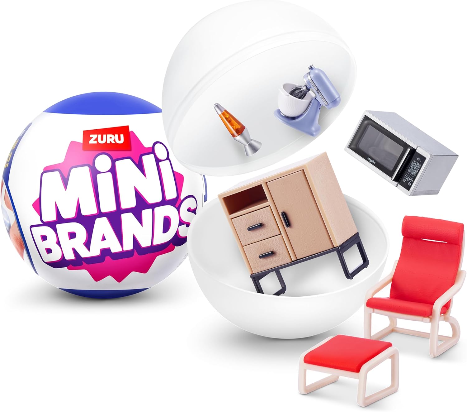 Mini Brands Home Capsule by ZURU - Surprise Collectible Minis with Recycled Plastic Packaging