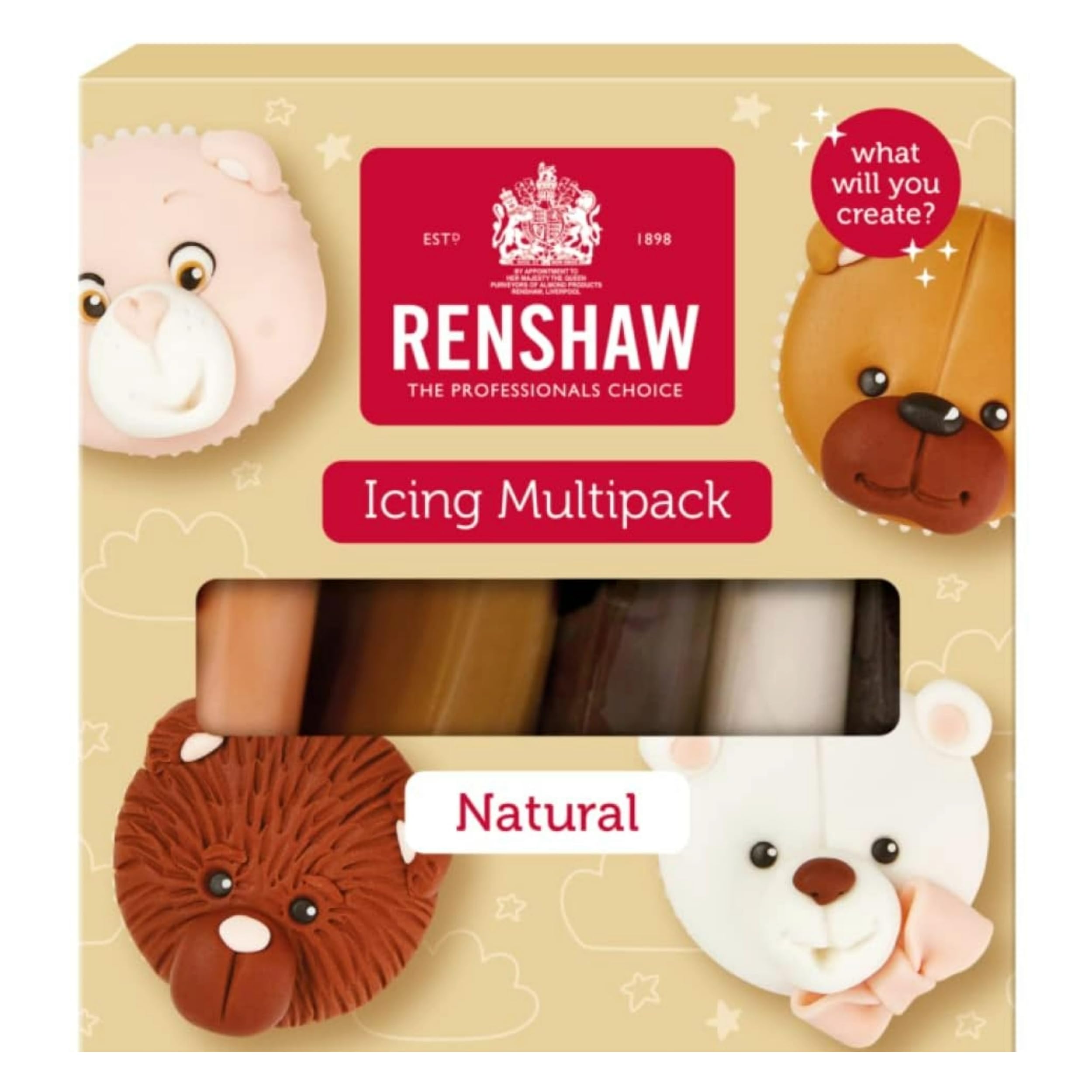 Renshaw Just Roll With It Fondant Icing Multipack, 5 x 100g