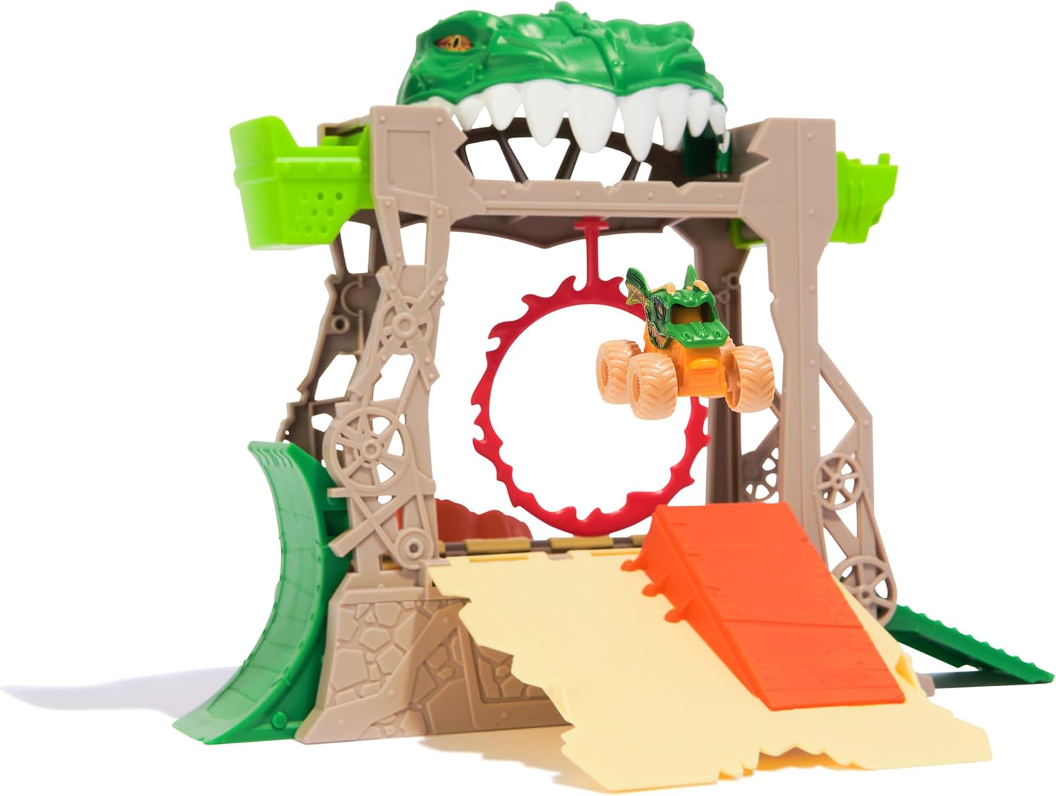 Monster Jam Dragon Dungeon of Doom Playset - Stunt Action with Exclusive Mini Jams Dragon Truck