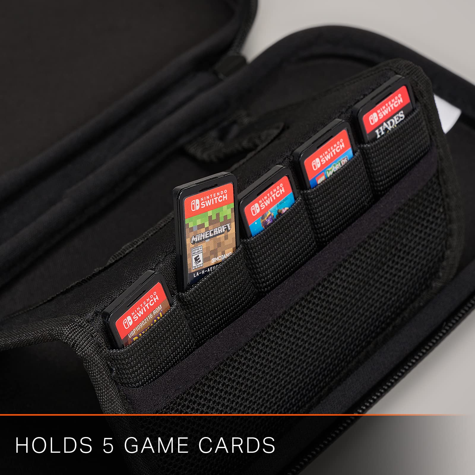 PowerA Slim Case for Nintendo Switch - OLED Model, Switch, and Switch Lite - Charcoal