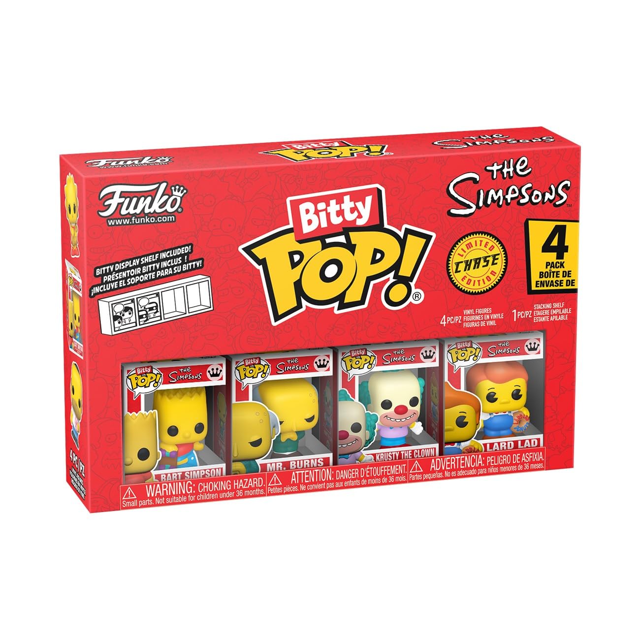 Funko Bitty Pop! The Simpsons Bart 4-Pack with Mystery Mini Figure