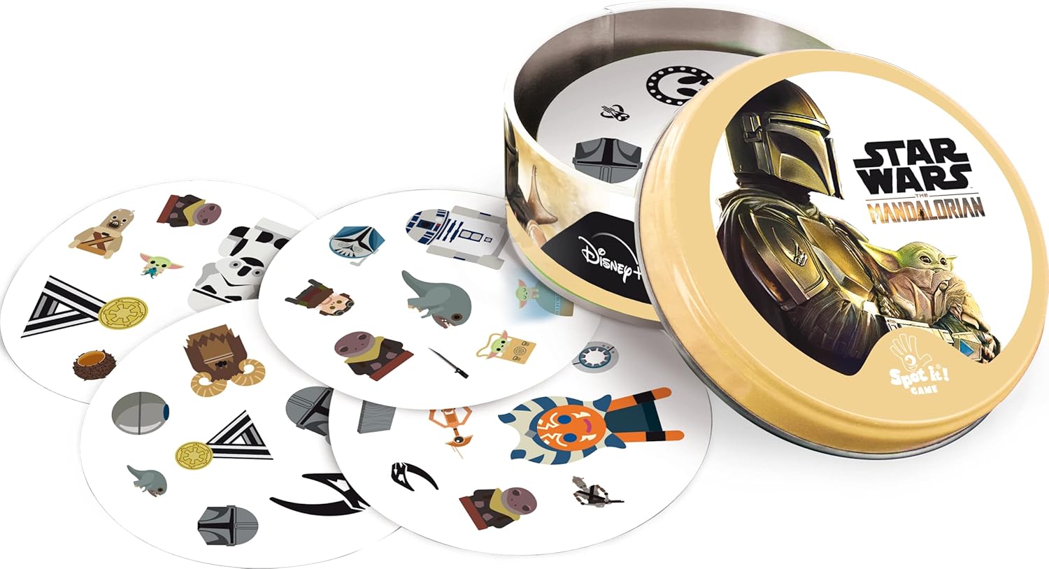 Asmodee Dobble Star Wars The Mandalorian Card Game - 2 to 8 Players, Ages 6+, 15 Minute Play Time