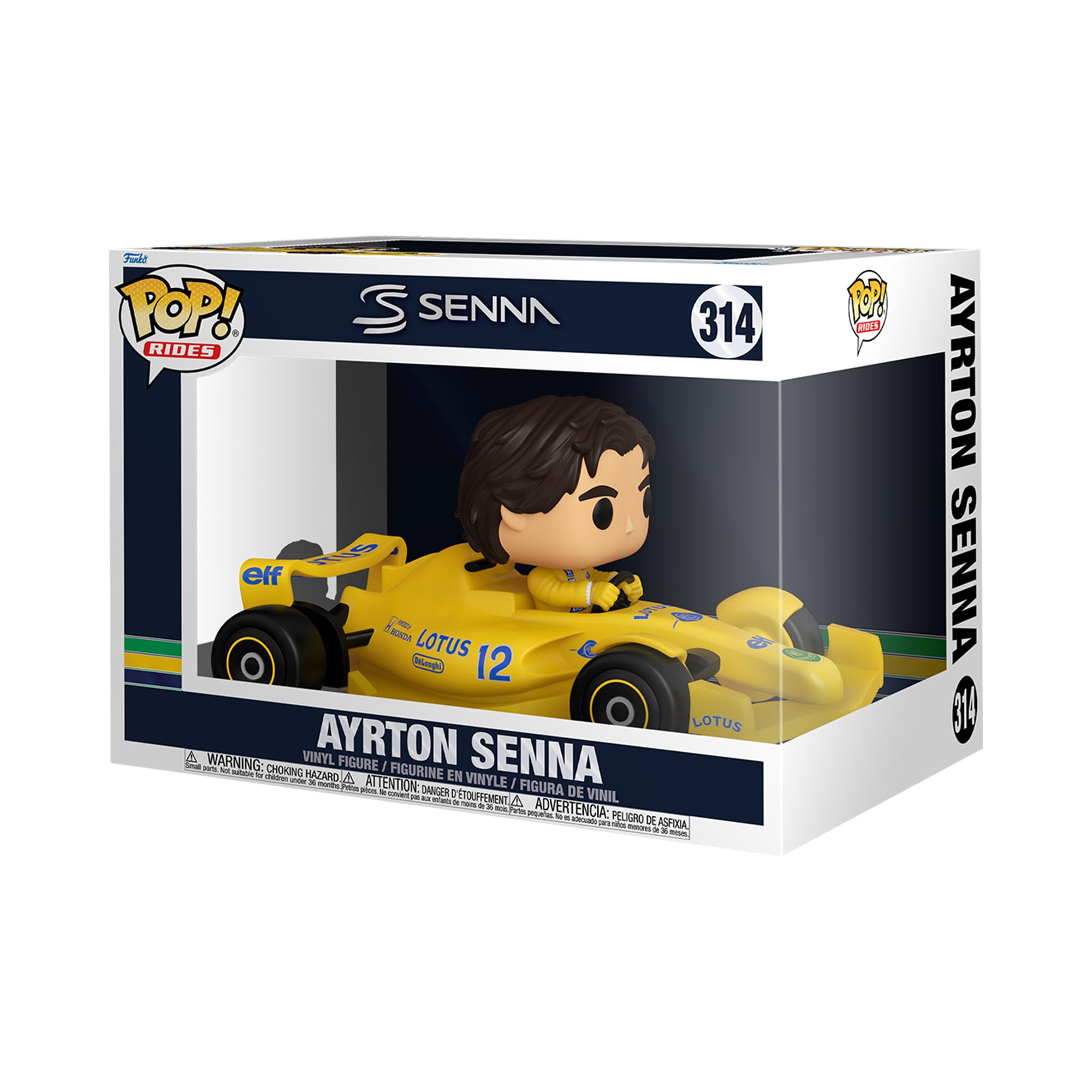 Funko Pop! Rides Super Deluxe: Ayrton Senna - Lotus Vinyl Figure (86181)