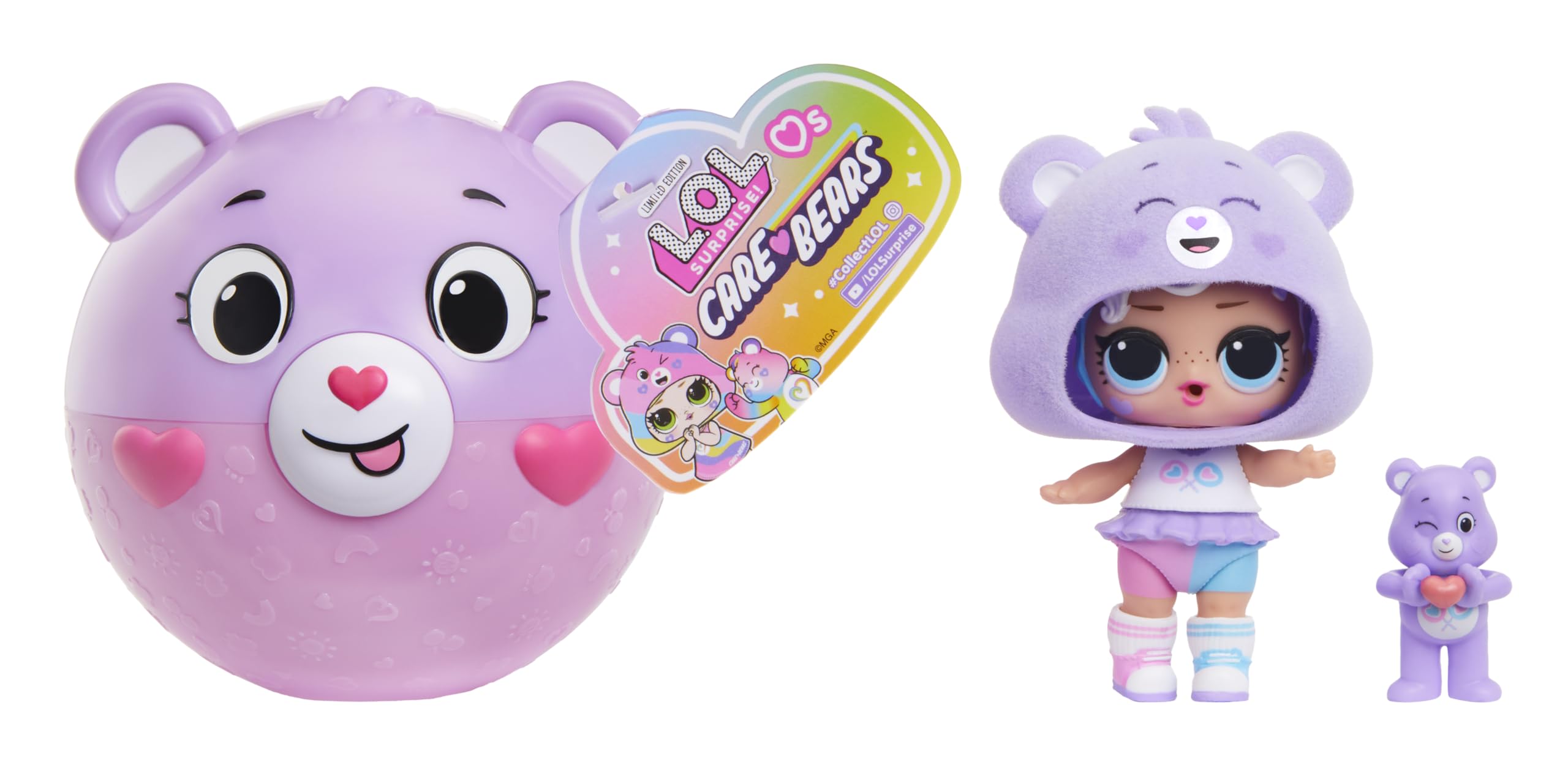 L.O.L. Surprise! Loves Care Bears Tots - 6 Surprise Dolls with Fashions & Collectible Bears