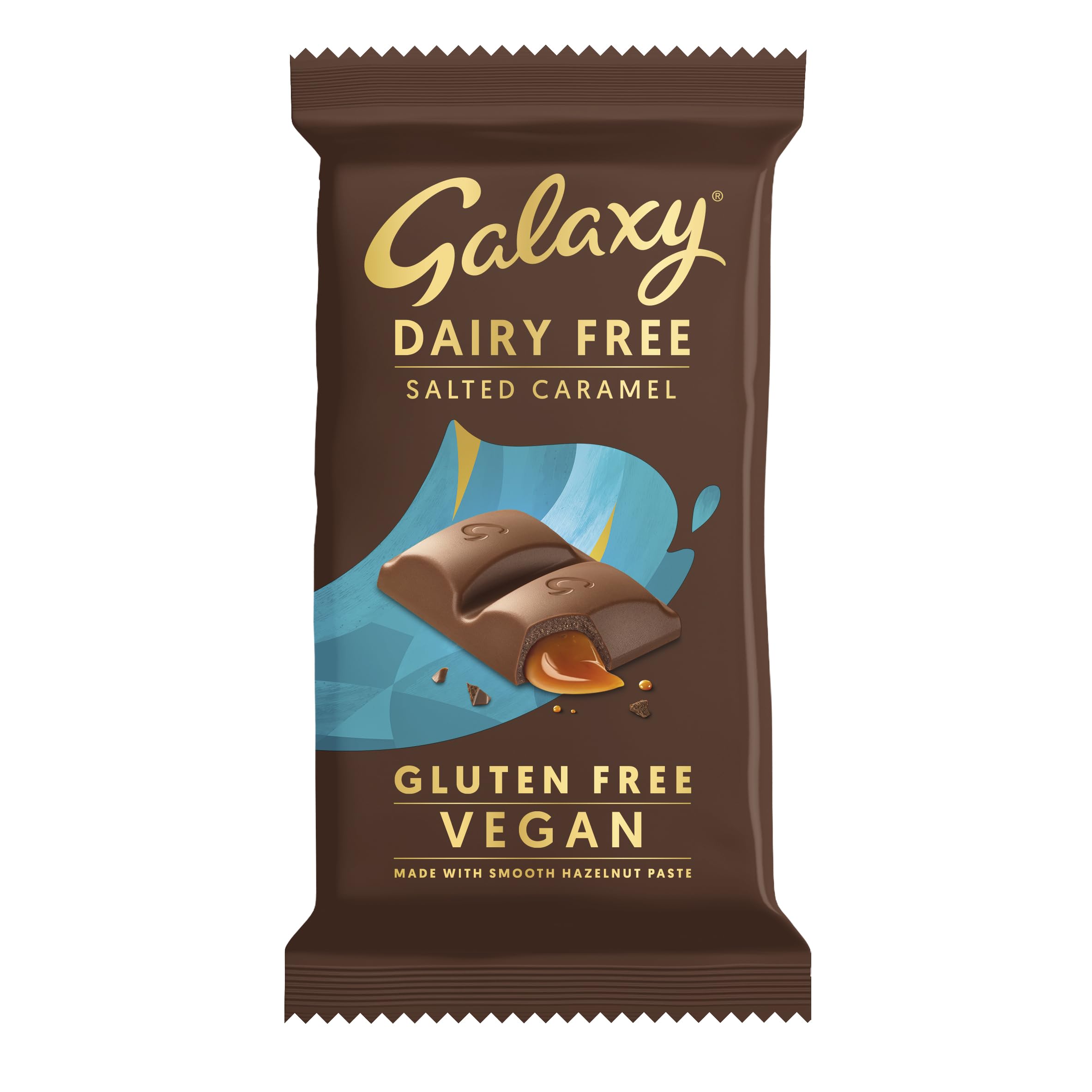 Galaxy - Dairy Free Chocolate Bar Vegan Caramel & Hazelnut 100g