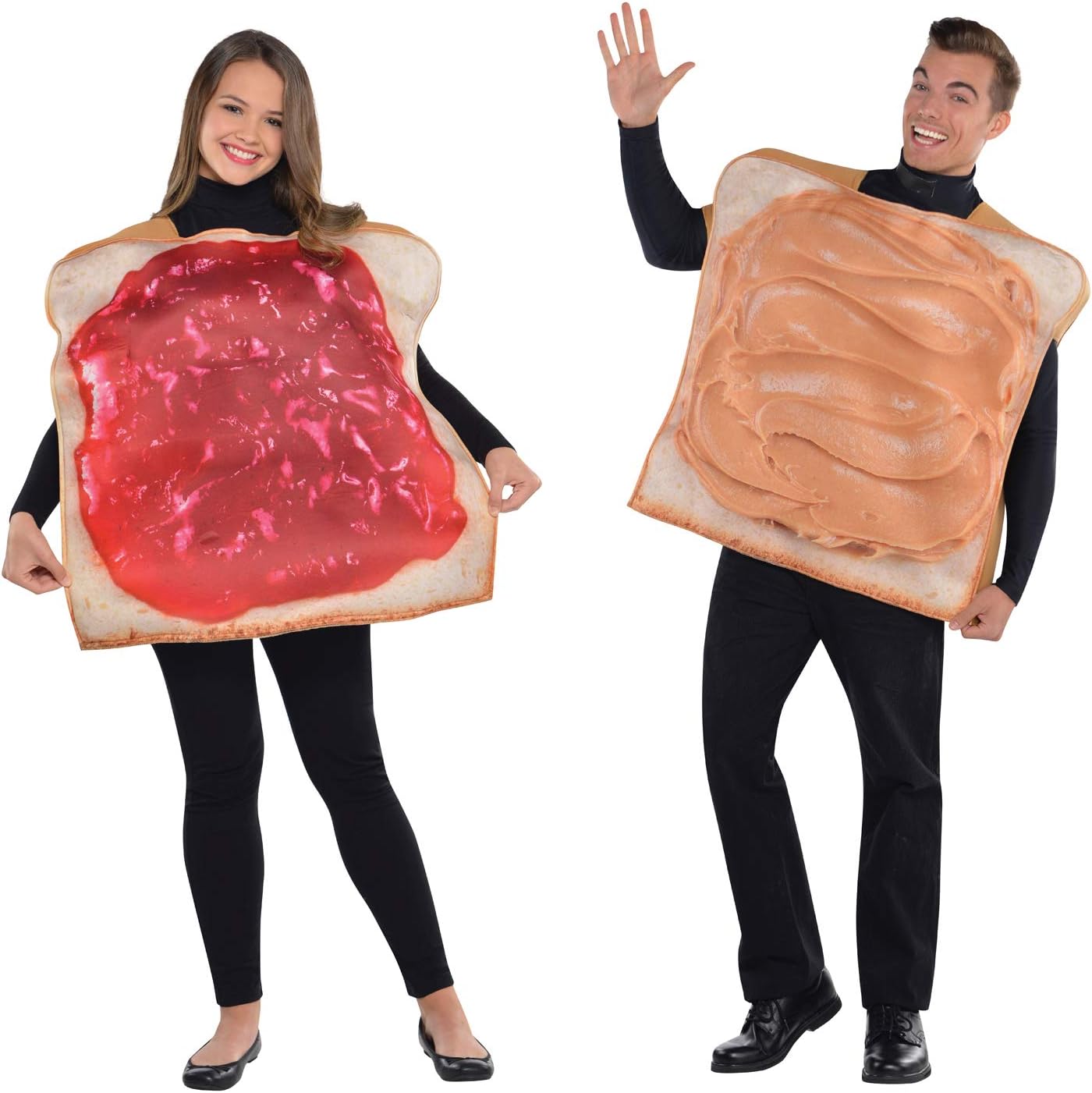 AMSCAN Peanut Butter and Jelly Couple Costume - Adult Size