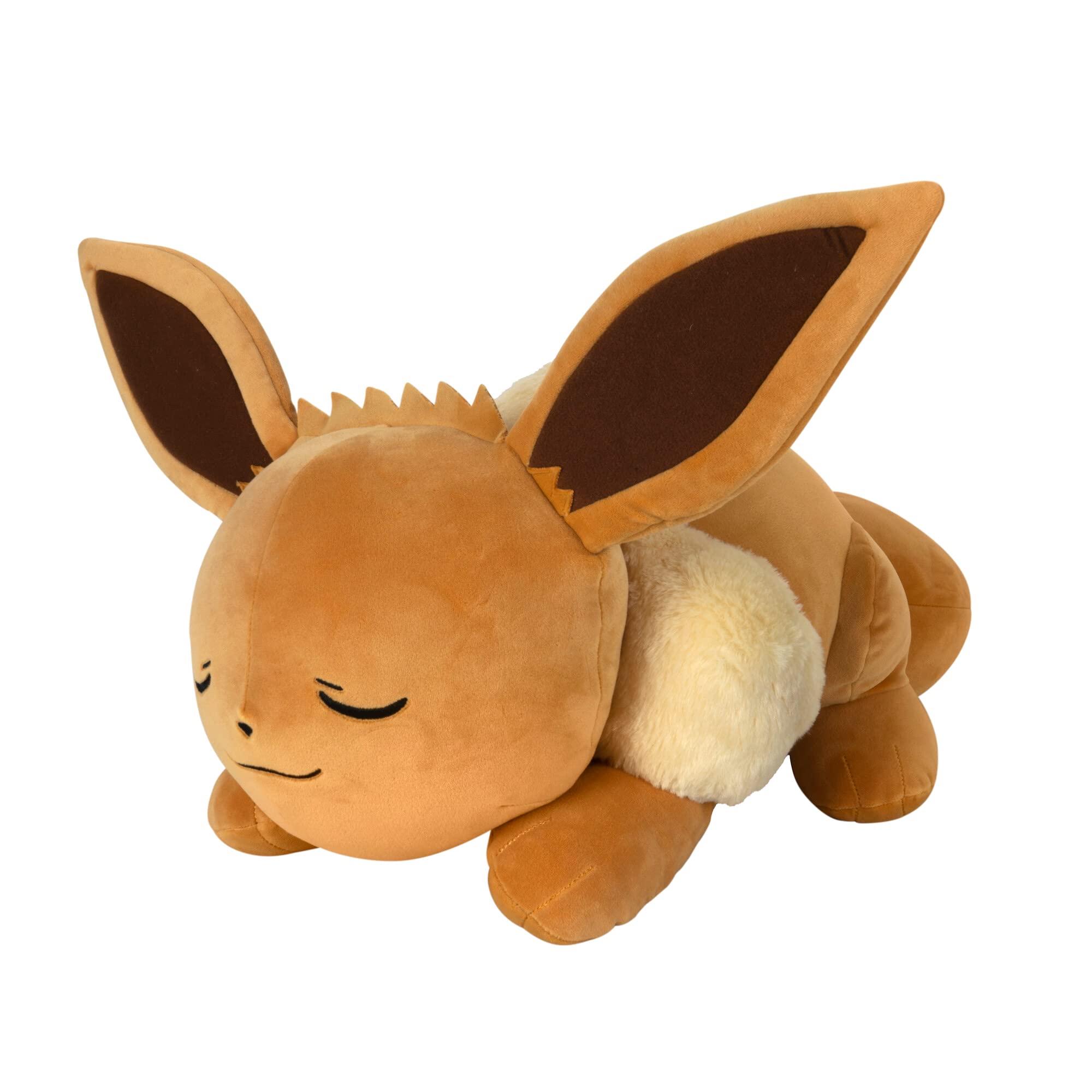 Pokémon Eevee Sleeping Plush - 18 Inch Super-Soft Plush Toy in Authentic Sleeping Pose