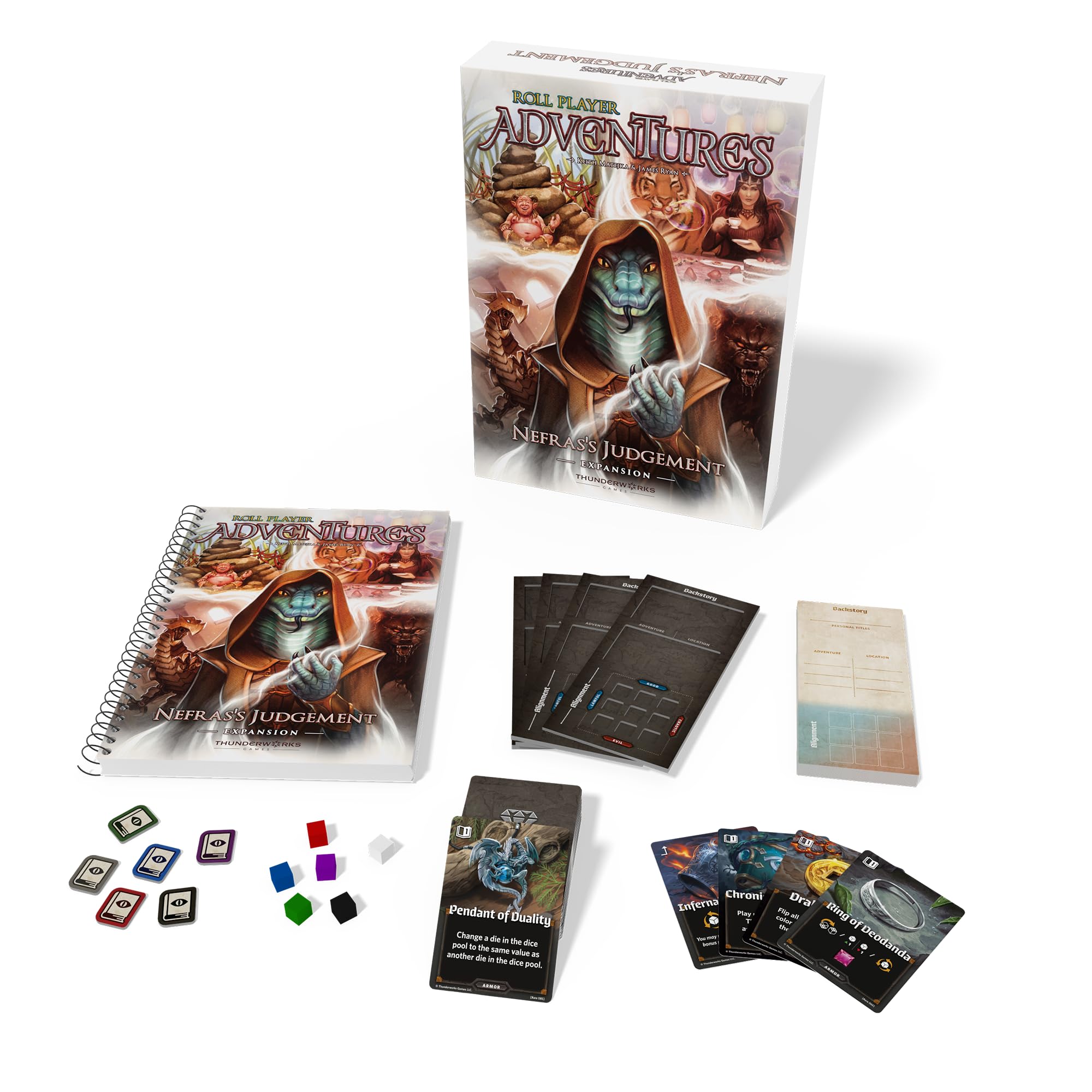 Thunderworks Games Roll Player Adventures: Nefras's Judgement Board Game Expansion