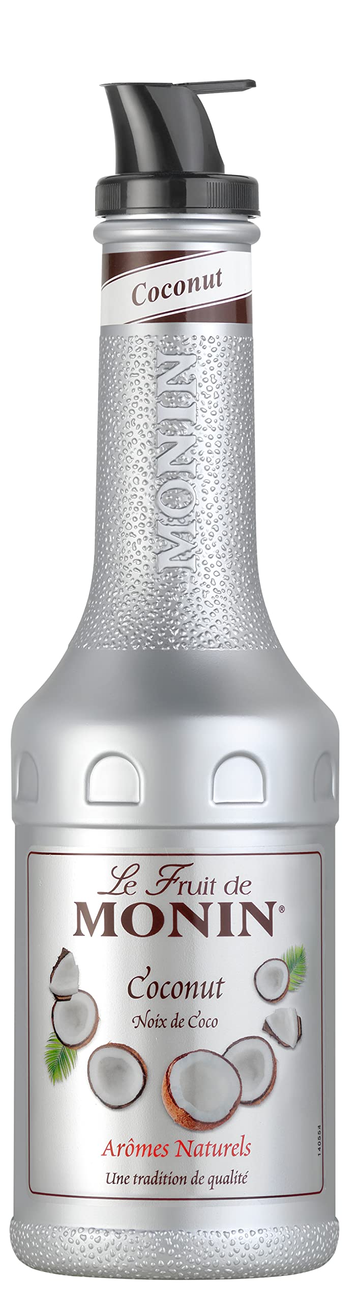 MONIN Coconut Fruit Mix Puree 1L - Intense Candied Coconut Flavor for Cocktails, Frappes & Milkshakes