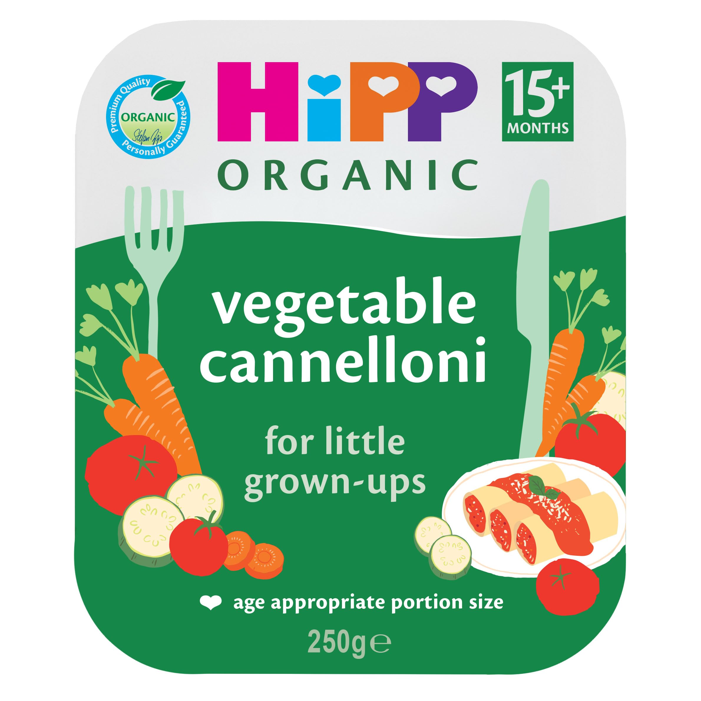 HiPP Organic Vegetable Cannelloni Toddler Meal 15+ Months 250g