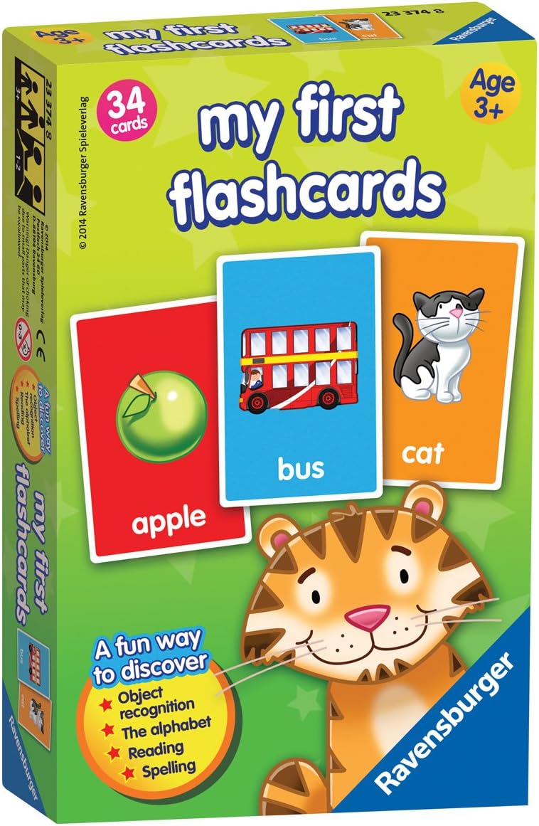 Ravensburger My First Flash Card Game - Educational Card Game for Kids Learning Alphabet, Reading & Spelling