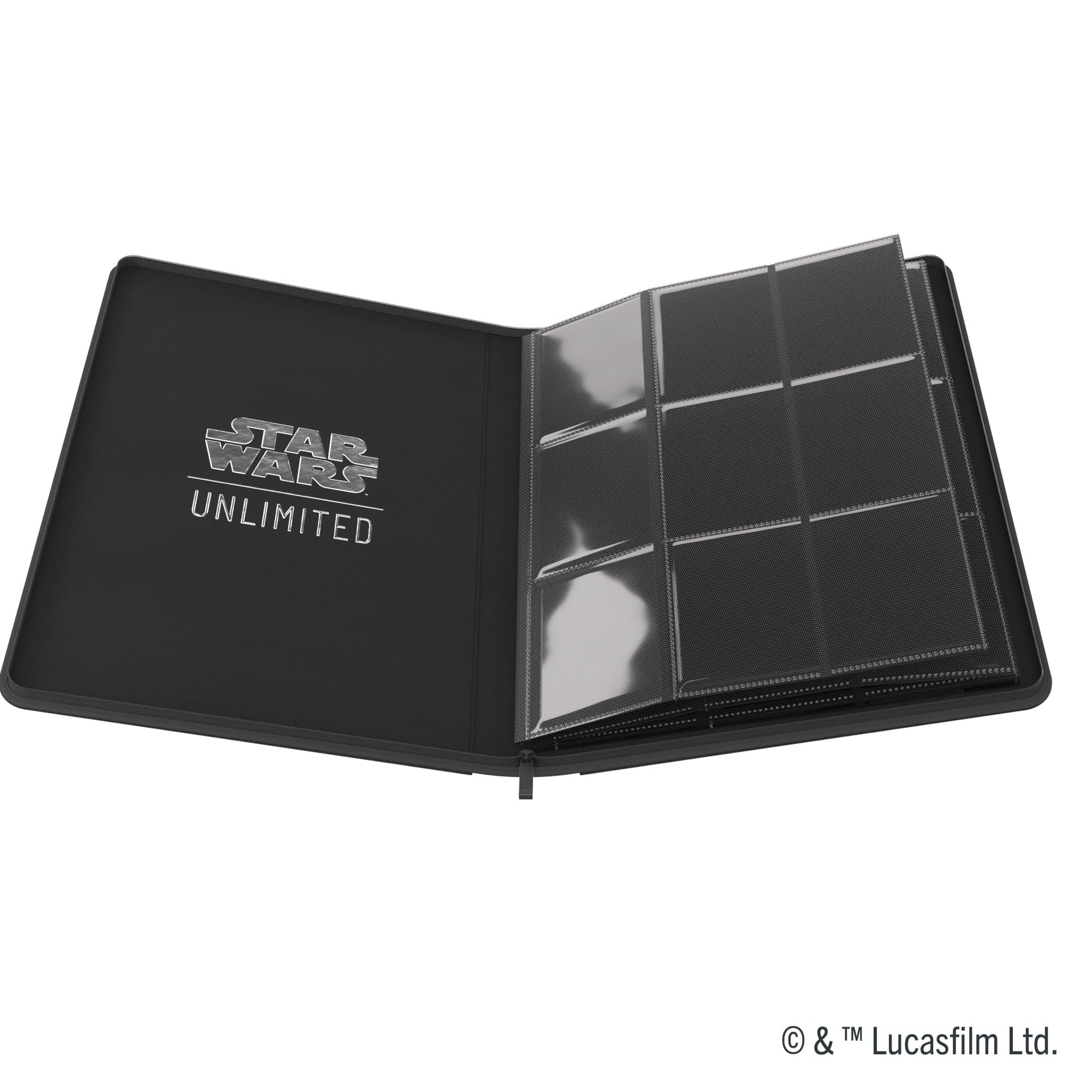Gamegenic Star Wars: Unlimited Card Game Zip-Up Album 18-Pocket Black