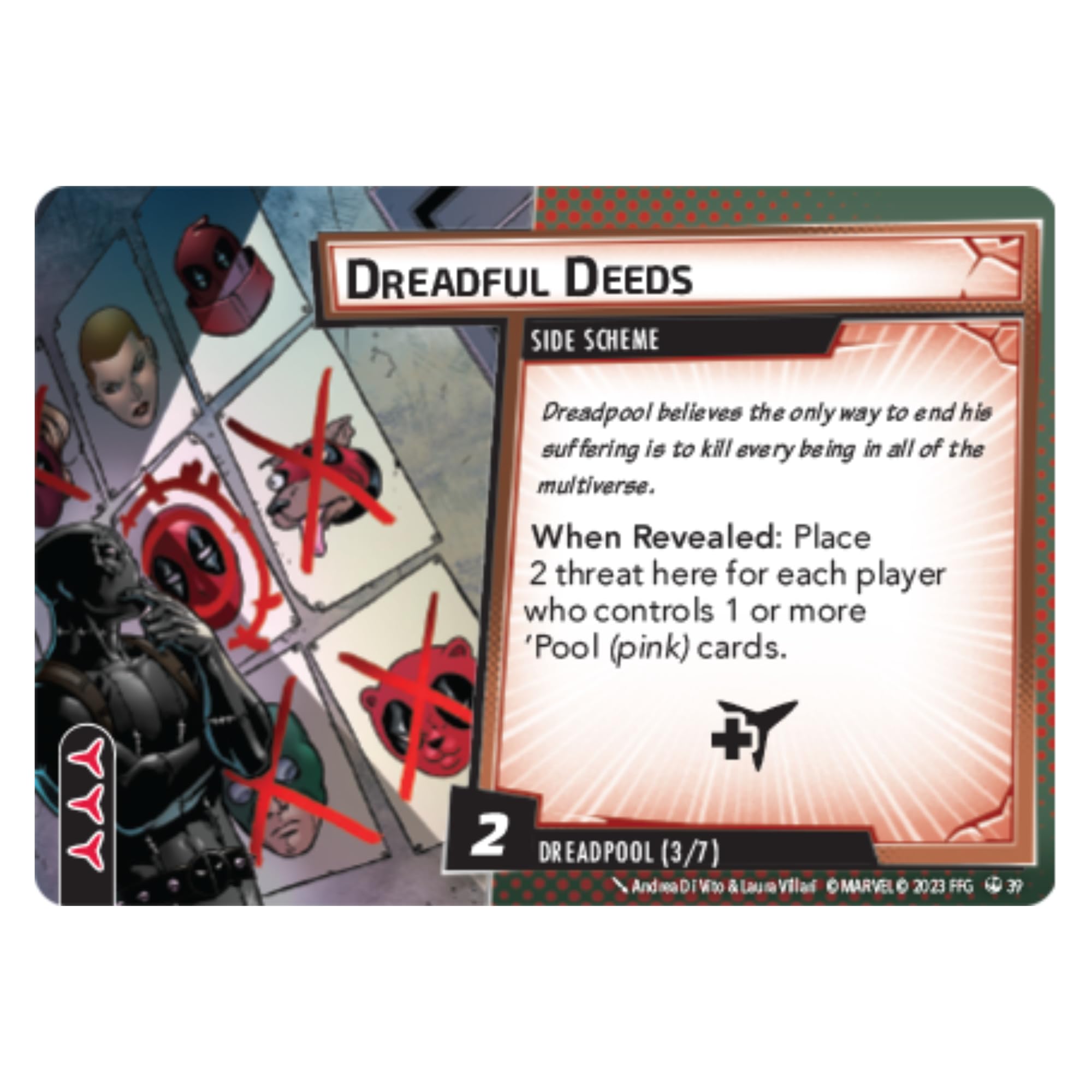 Fantasy Flight Games Marvel Champions: Deadpool Expanded Hero Pack Card Game