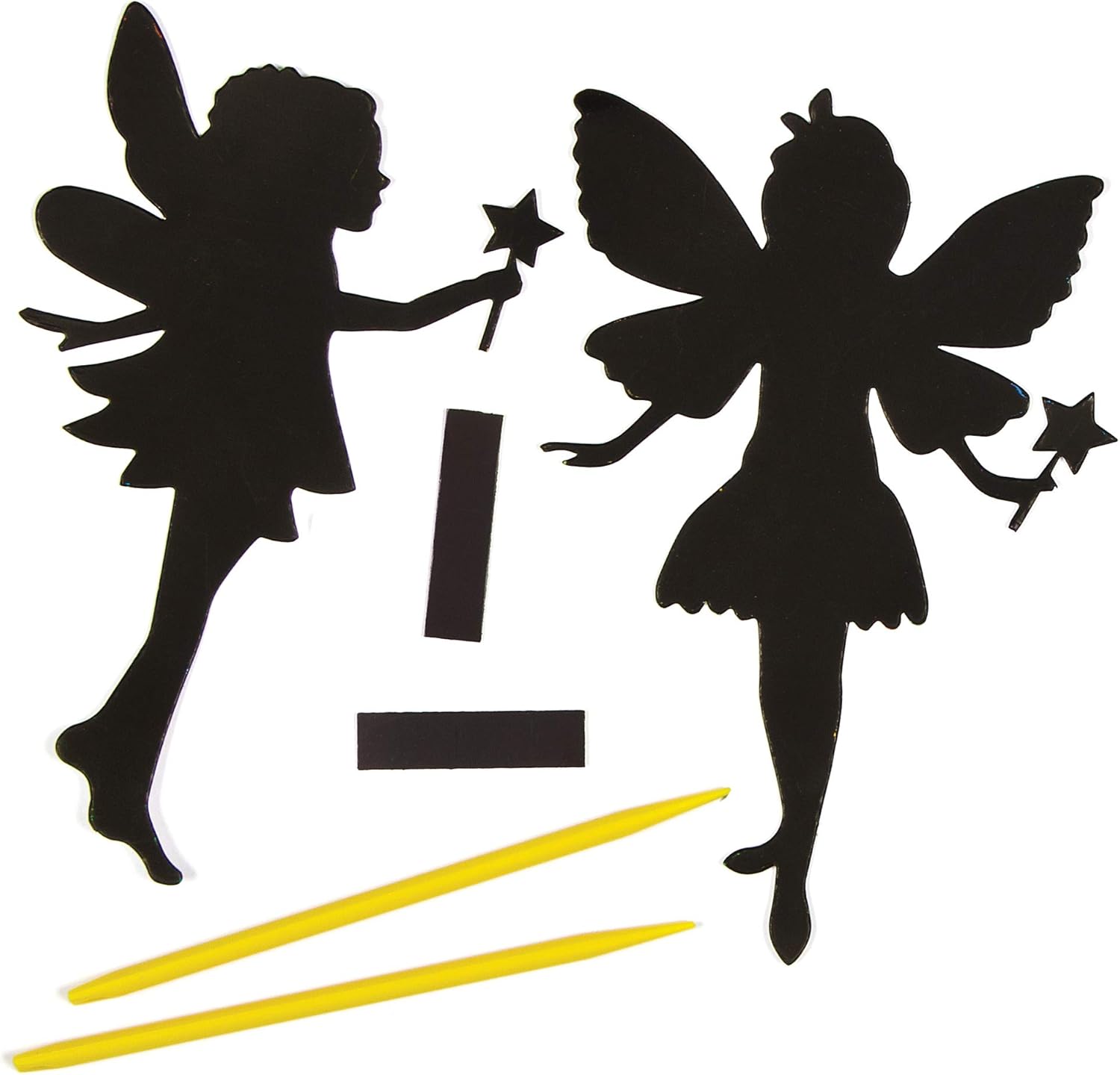 Baker Ross Fairy Scratch Art Magnets - Arts & Crafts Kit for Kids, Ages 3+