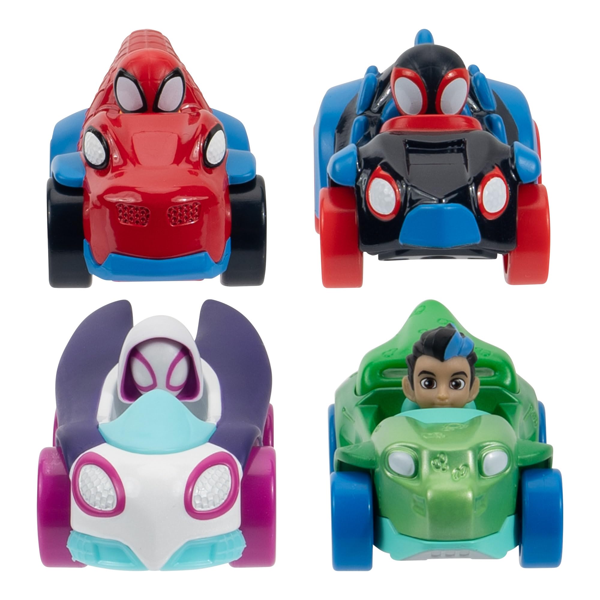 Spidey and Friends SNF0306 Amazing Metals 4-Pack - Die-Cast Dino Vehicles