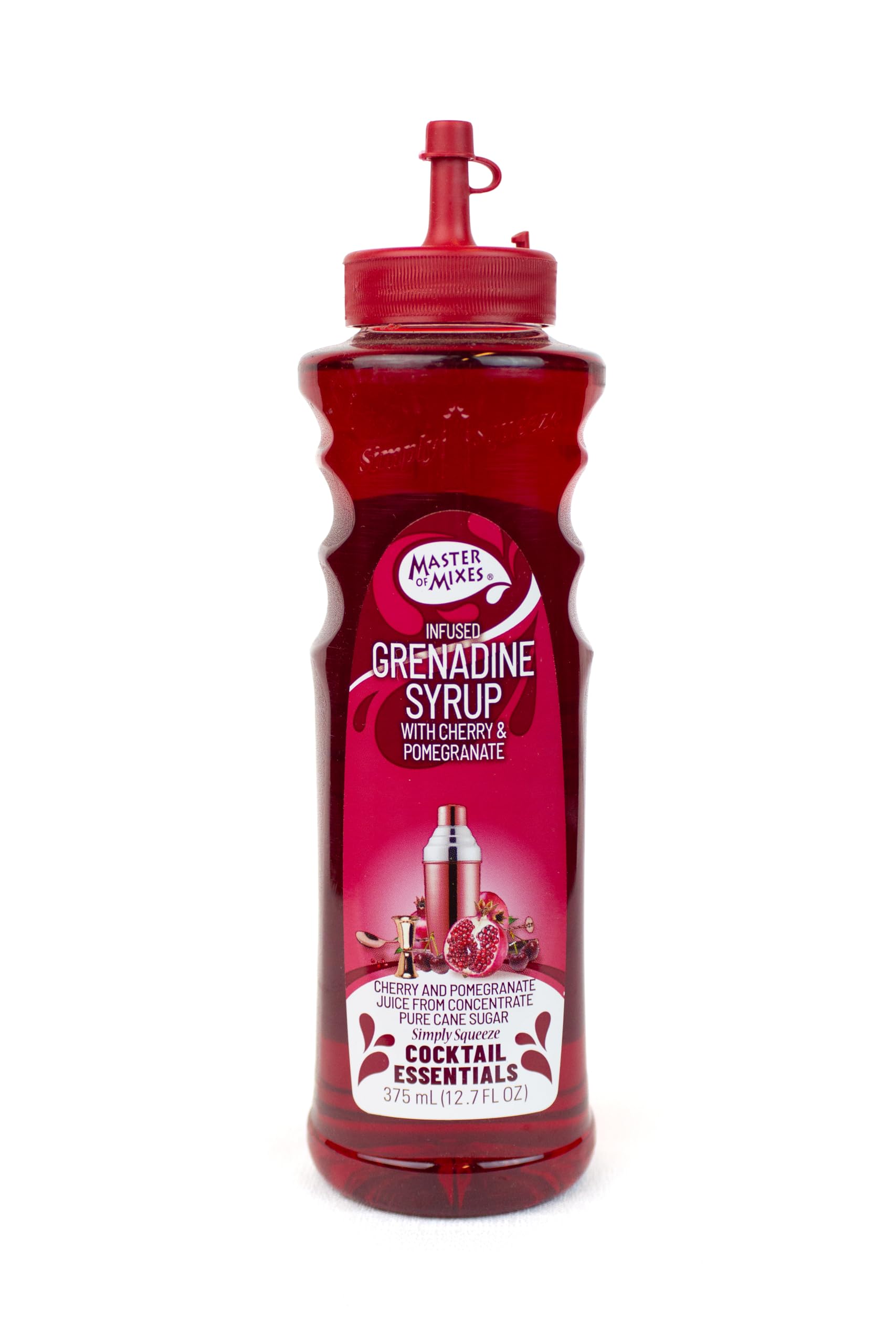 Master of Mixes Cocktail Essentials Grenadine Syrup - Pomegranate Cherry Blend, 375ml