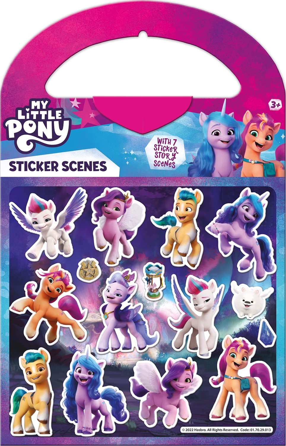 Paper Projects My Little Pony Sticker Scene Activity Set - 6 Scenes & 50+ Reusable Stickers