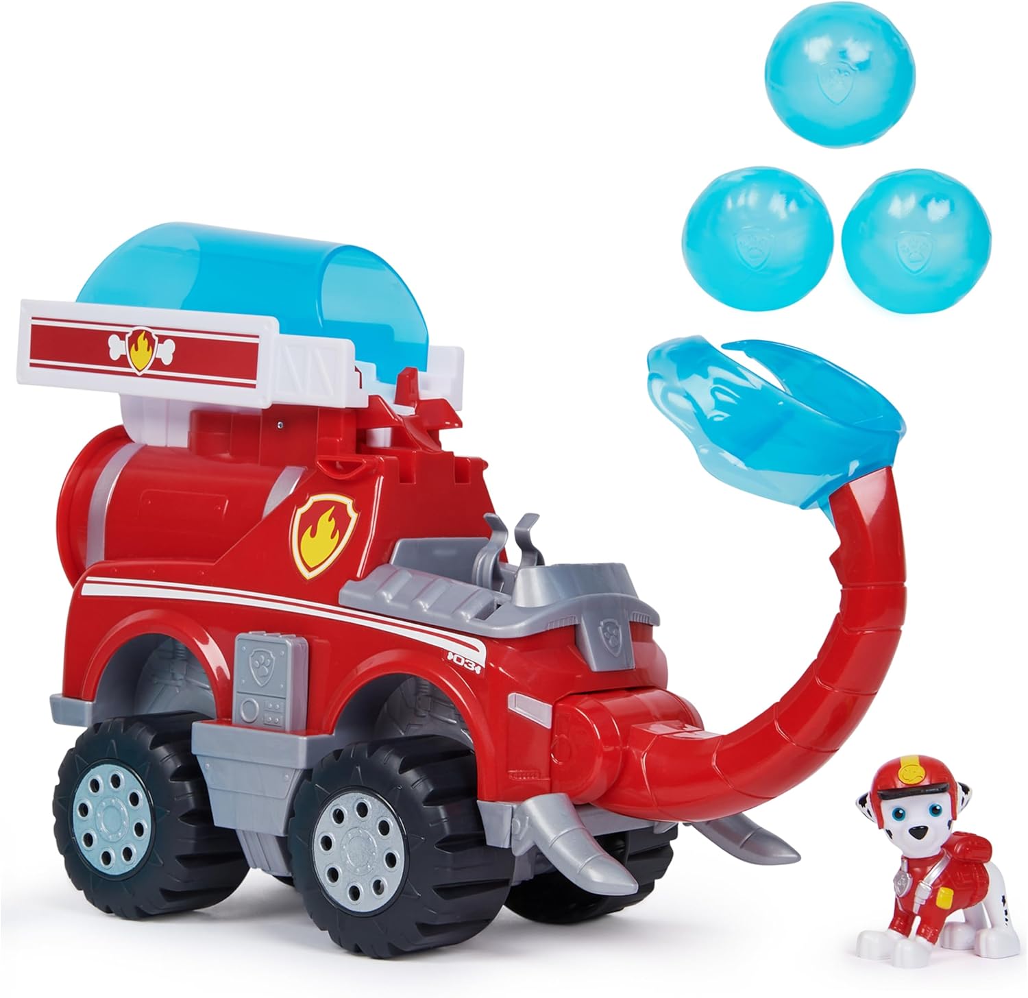 Paw Patrol Jungle Pups Marshall’s Deluxe Elephant Vehicle with Projectile Launcher - Action Playset for Kids