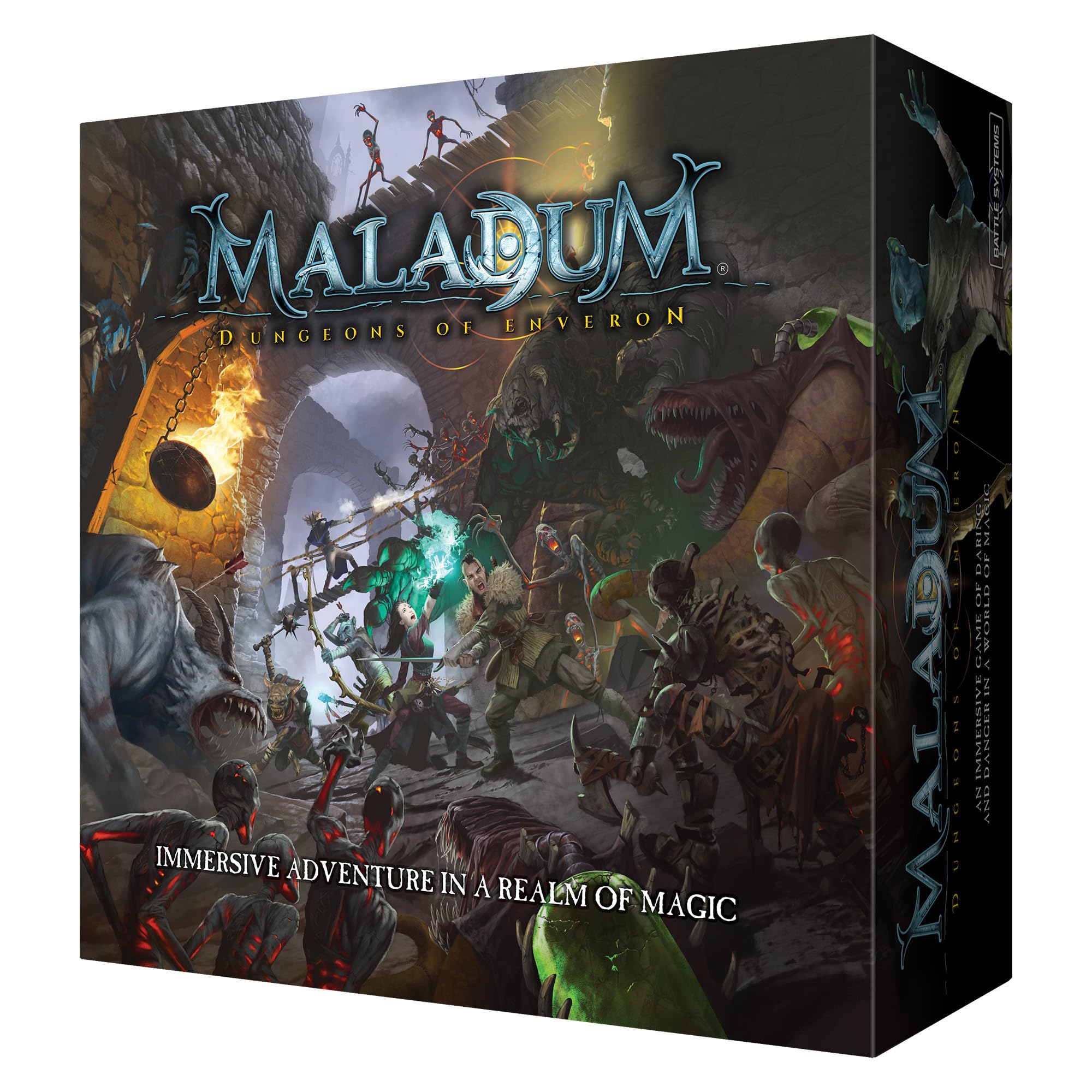 Battle Systems Maladum Dungeons of Enveron Starter Set - Fantasy Miniature Board Game