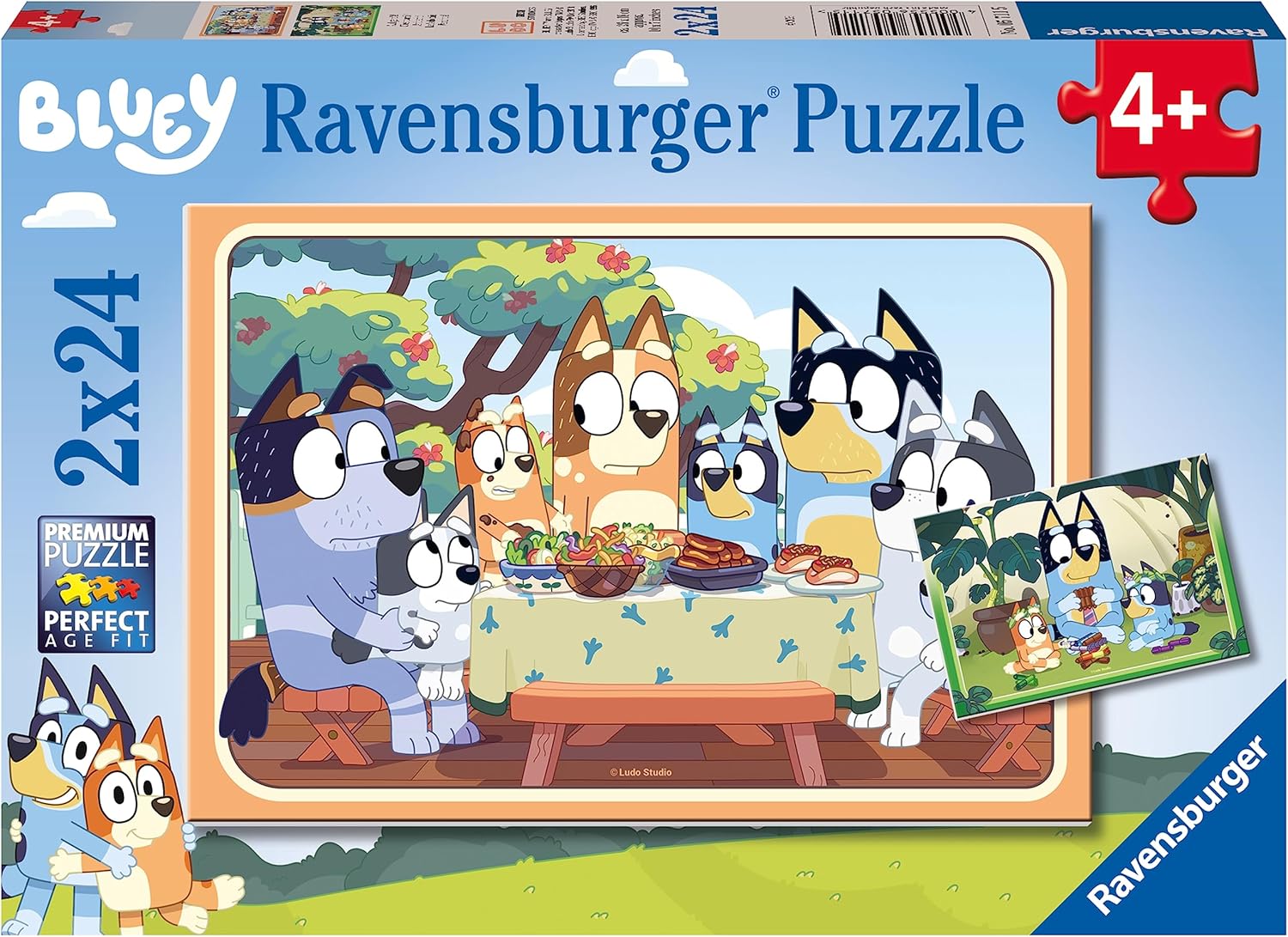 Ravensburger Bluey 2x24 Piece Jigsaw Puzzles for Kids - Ages 4 and Up