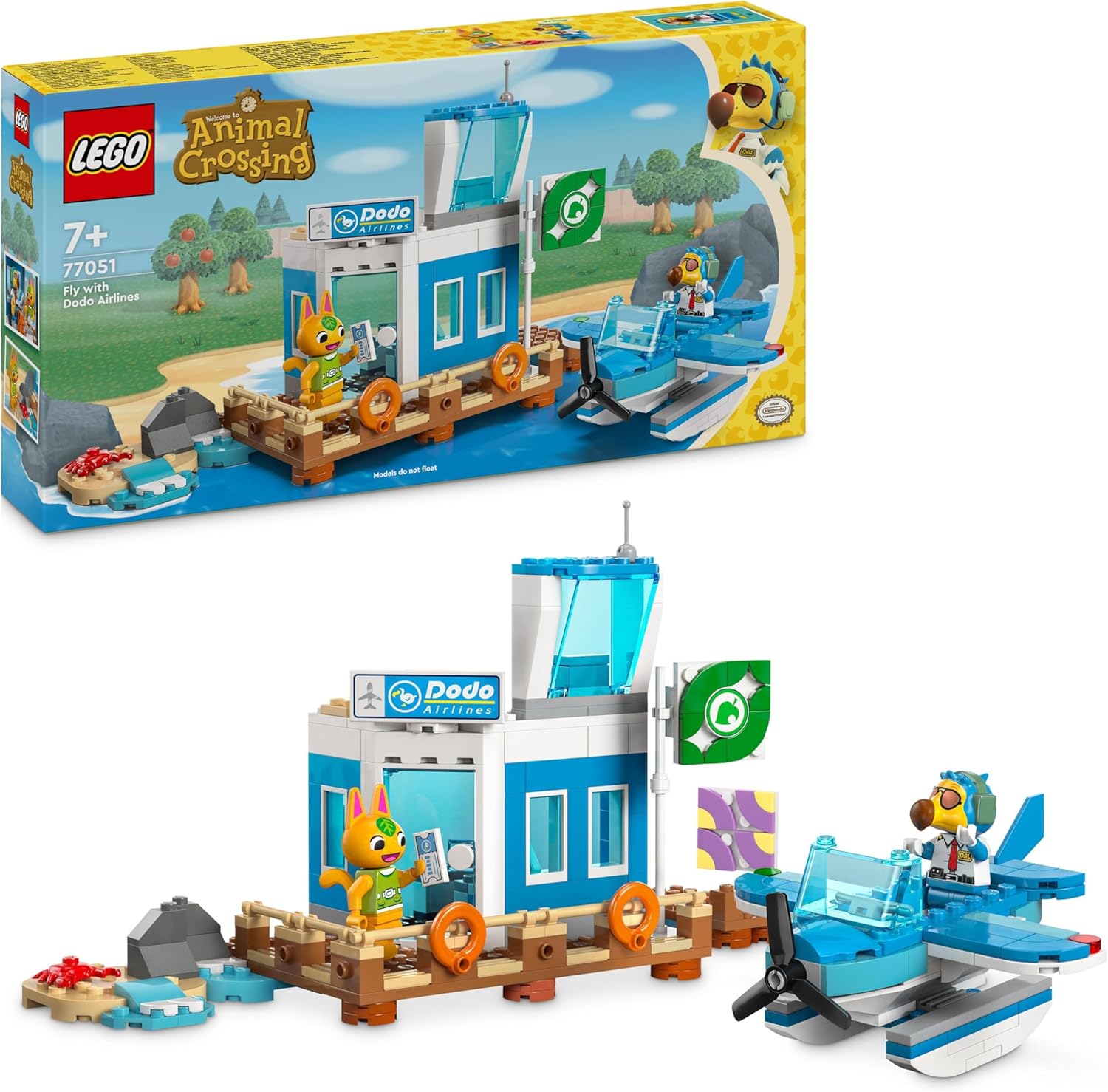 LEGO Animal Crossing Fly with Dodo Airlines Airport Playset - Building Set for Kids 7+