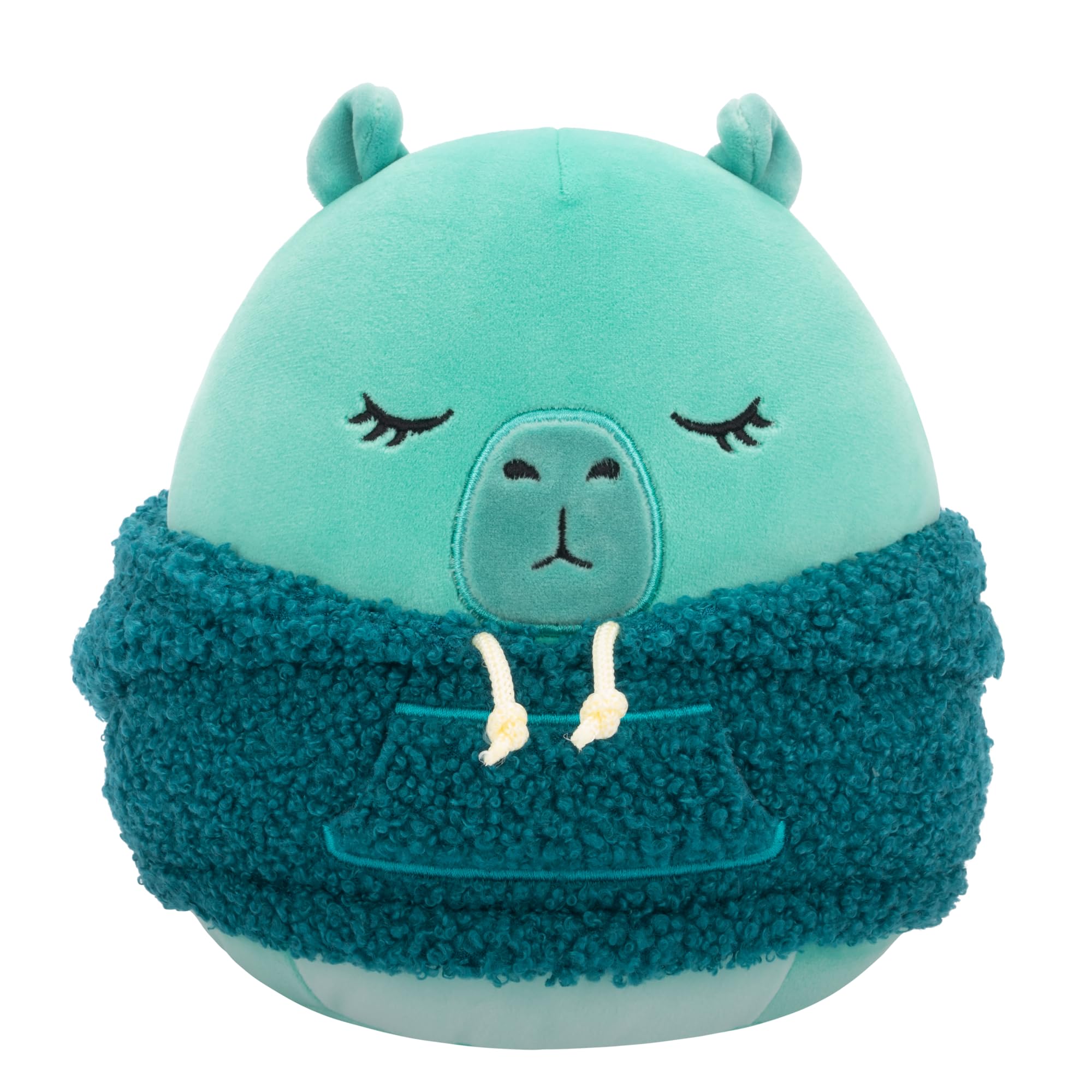 Squishmallows 7.5-Inch Nastia the Capybara with Wooly Hoodie - Soft Plush Collectible