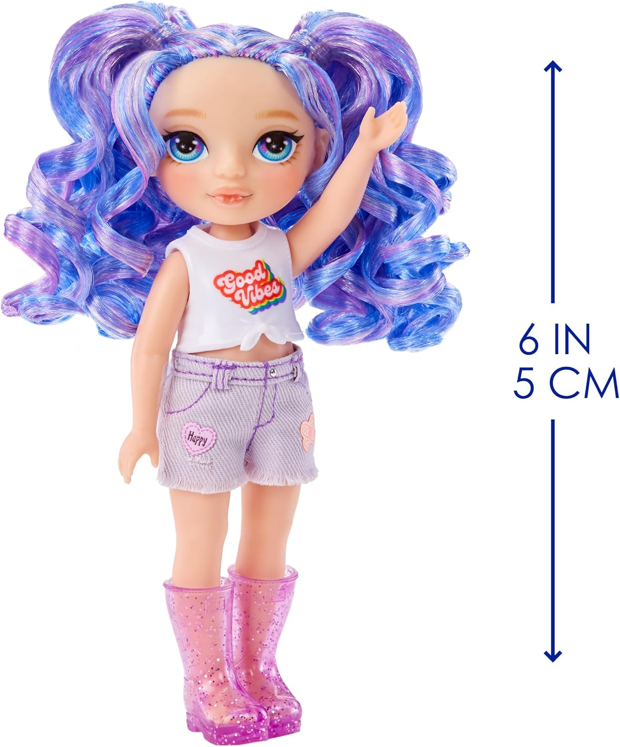 Rainbow High Amethyst Willow Purple 14 cm Posable Fashion Doll with Magical Pet