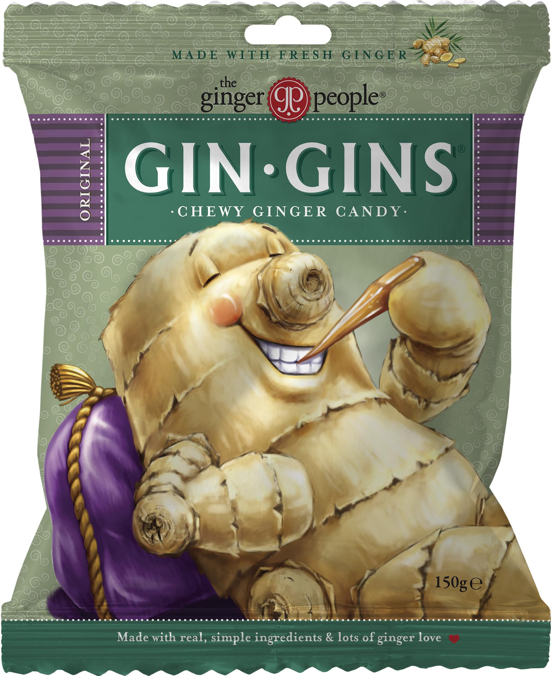 The Ginger People - Gin Gin Original Chewy Candy 150 g