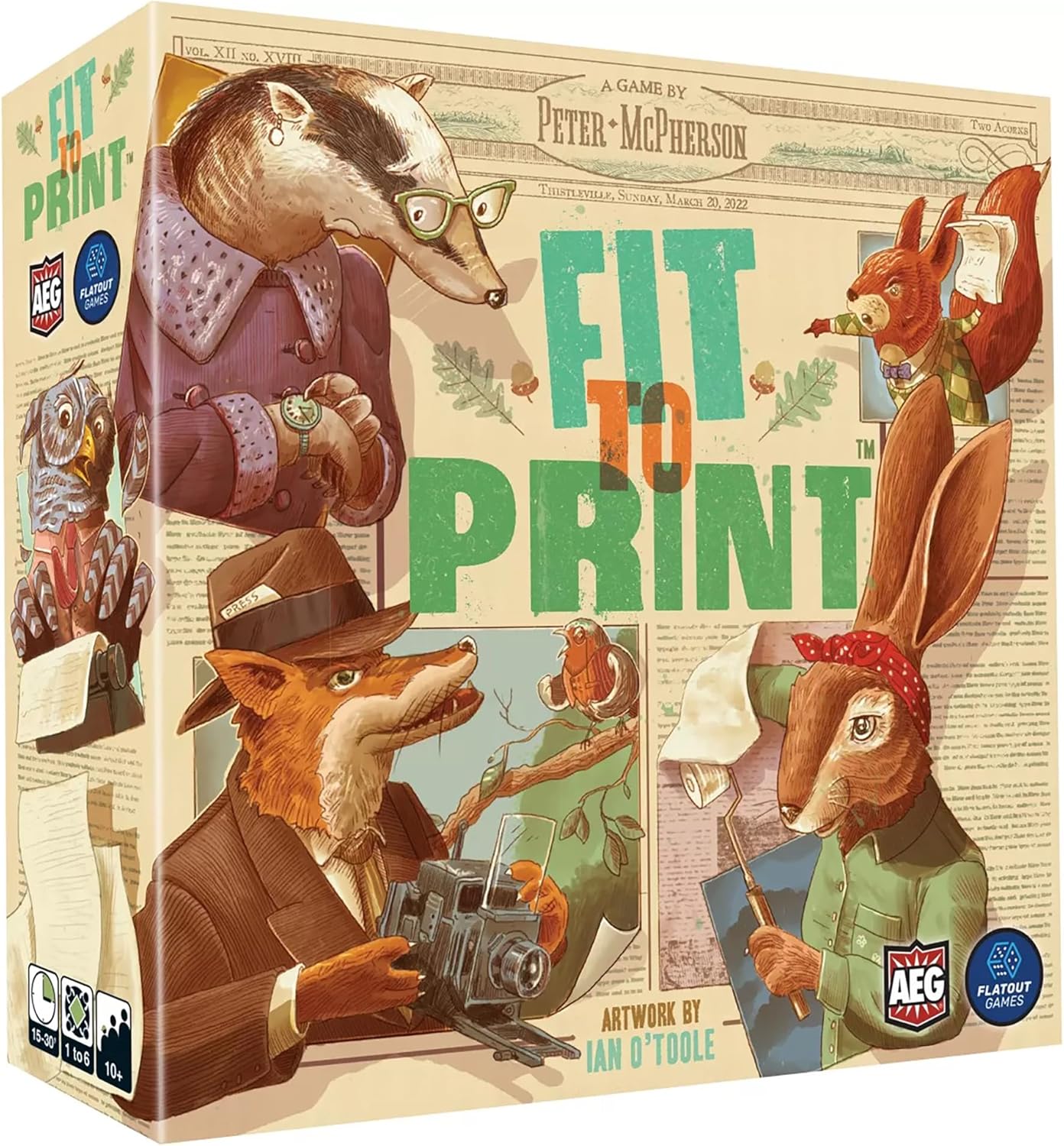Alderac Entertainment Group Fit to Print Board Game