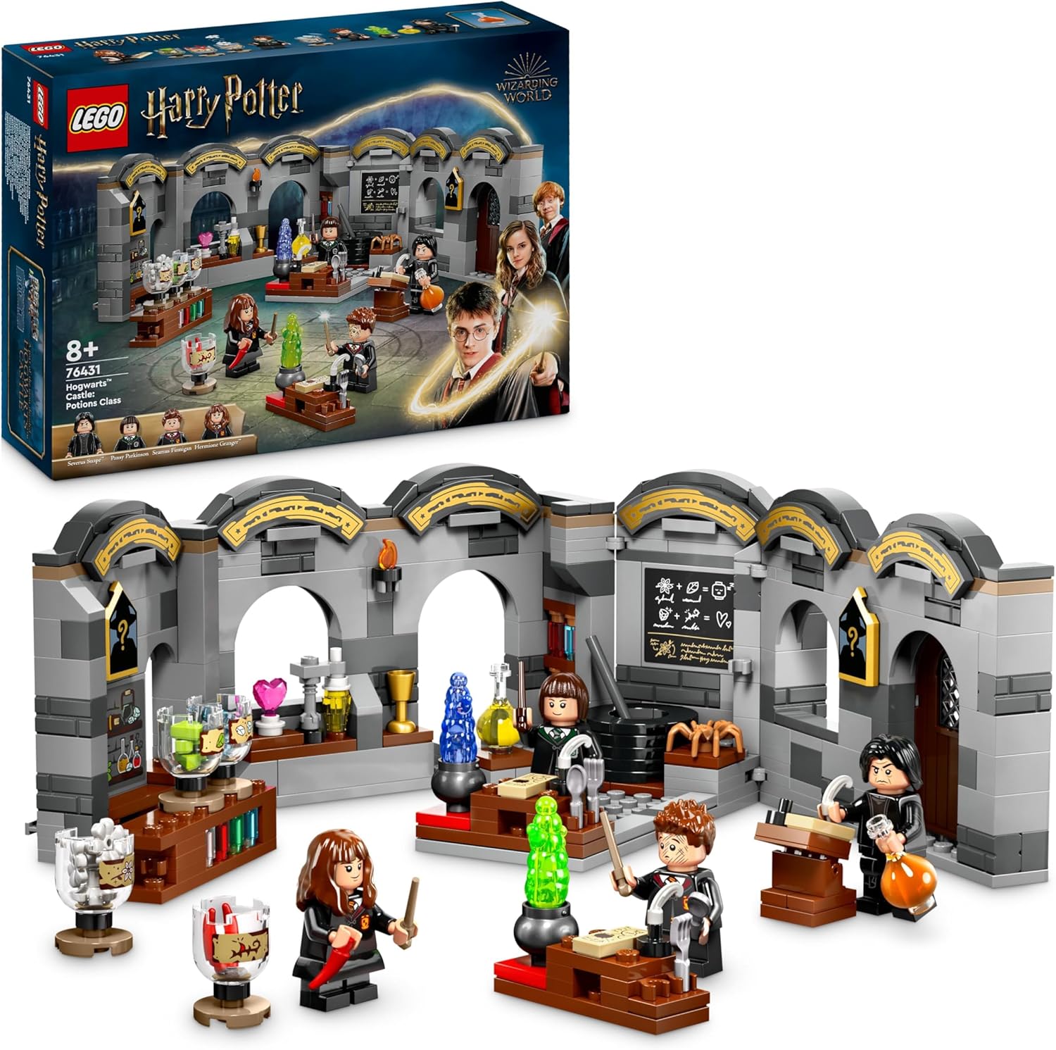 LEGO Harry Potter Hogwarts Castle: Potions Class Set - 397-Piece Building Playset for Ages 8+