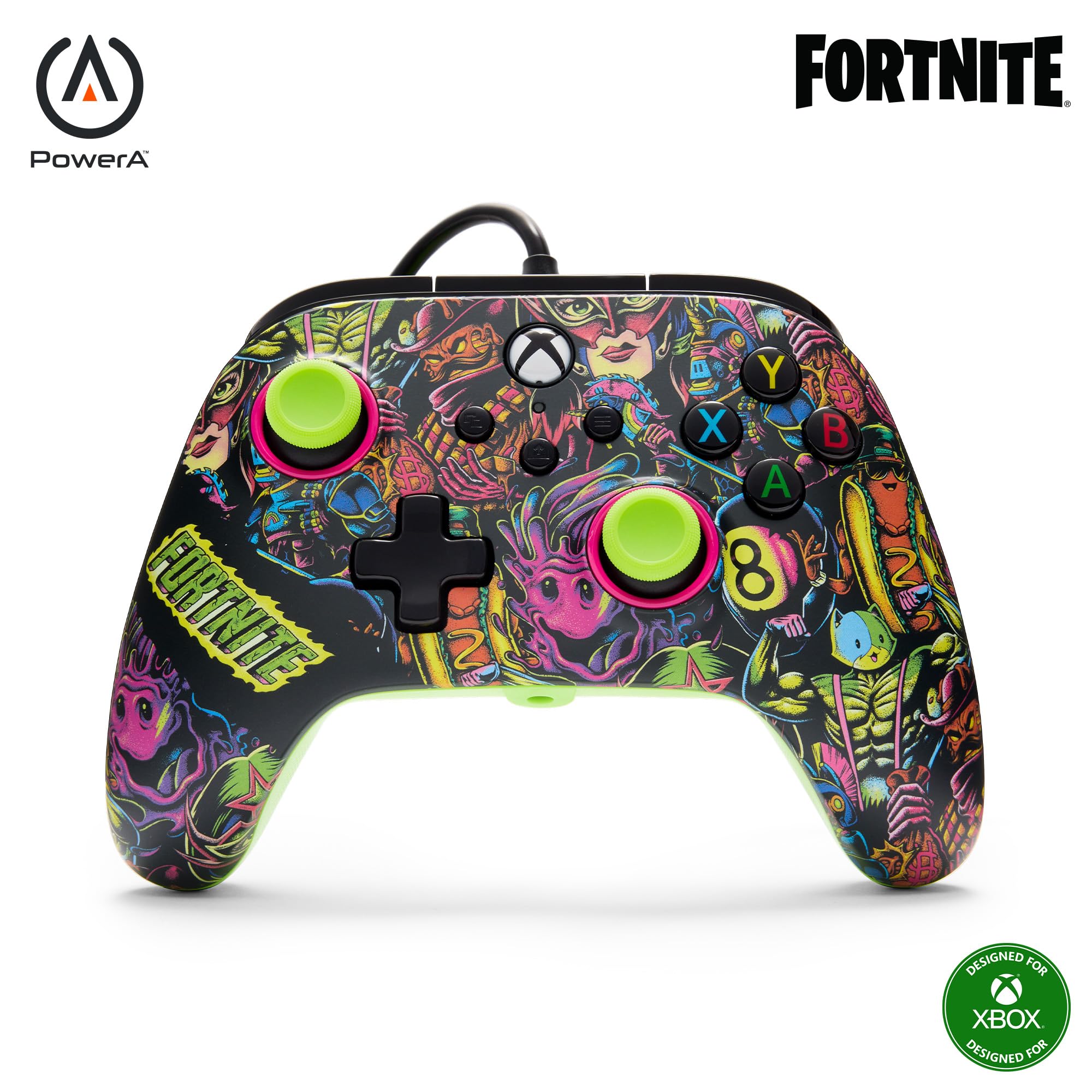 Fortnite Glow - PowerA Advantage Wired Controller for Xbox Series X|S