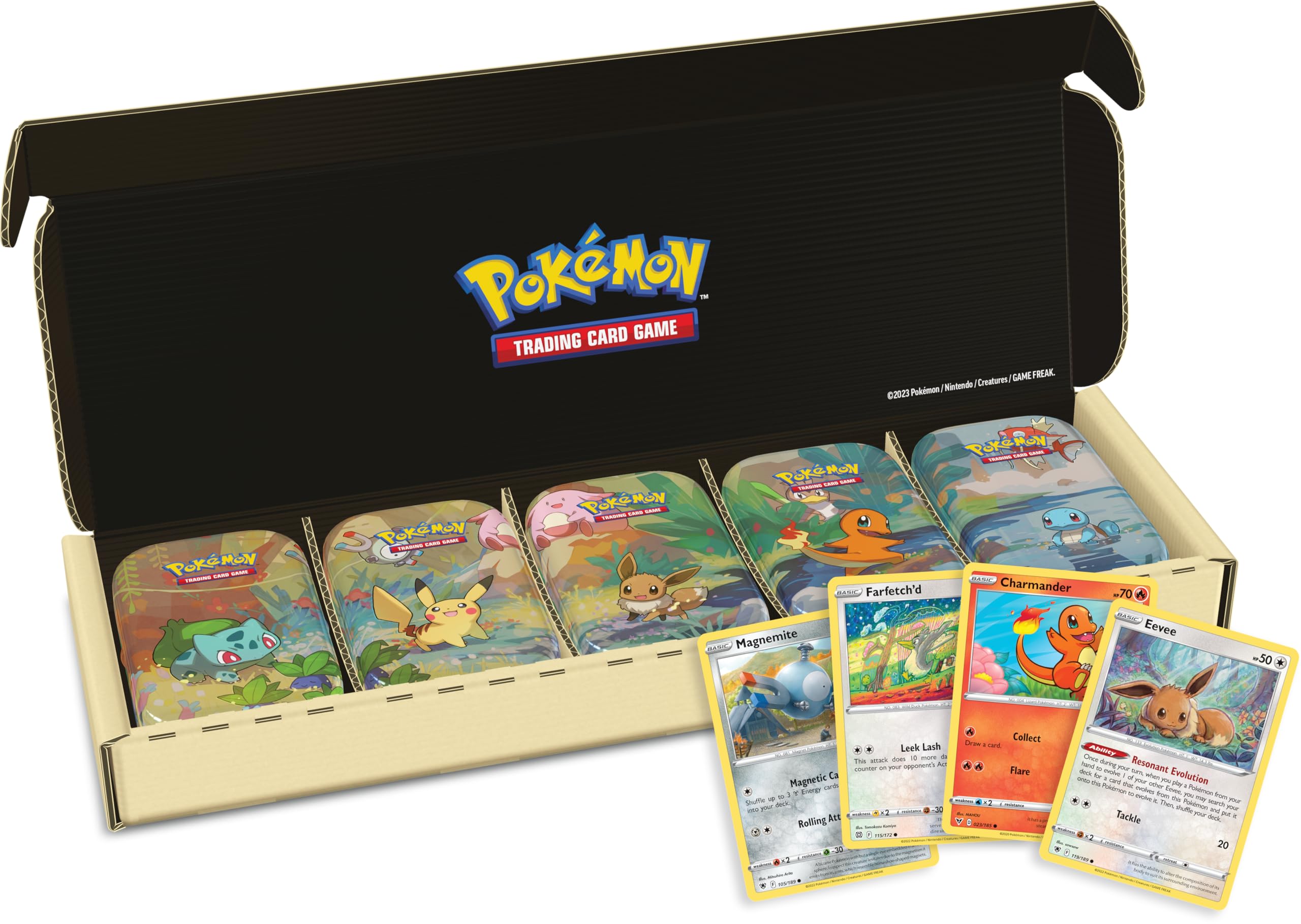 Pokémon TCG: Kanto Friends Mini Tin 5-Pack Bundle