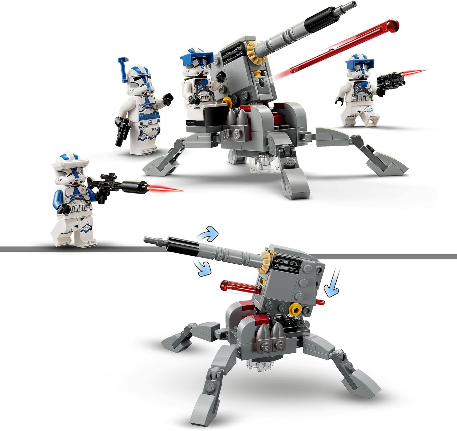 LEGO 75345 Star Wars 501st Clone Troopers Battle Pack Set, Buildable Toy with AV