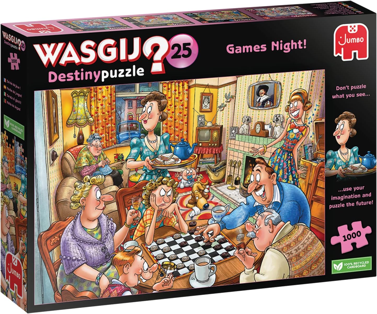 Wasgij Destiny 25: Games Night - 1000-Piece Puzzle for Adults