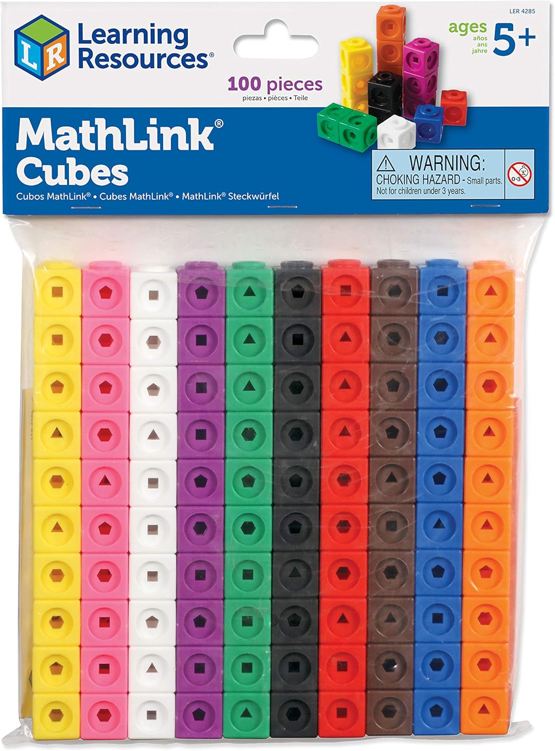 Learning Resources MathLink Cubes - Educational Building Set for Kids Ages 5+