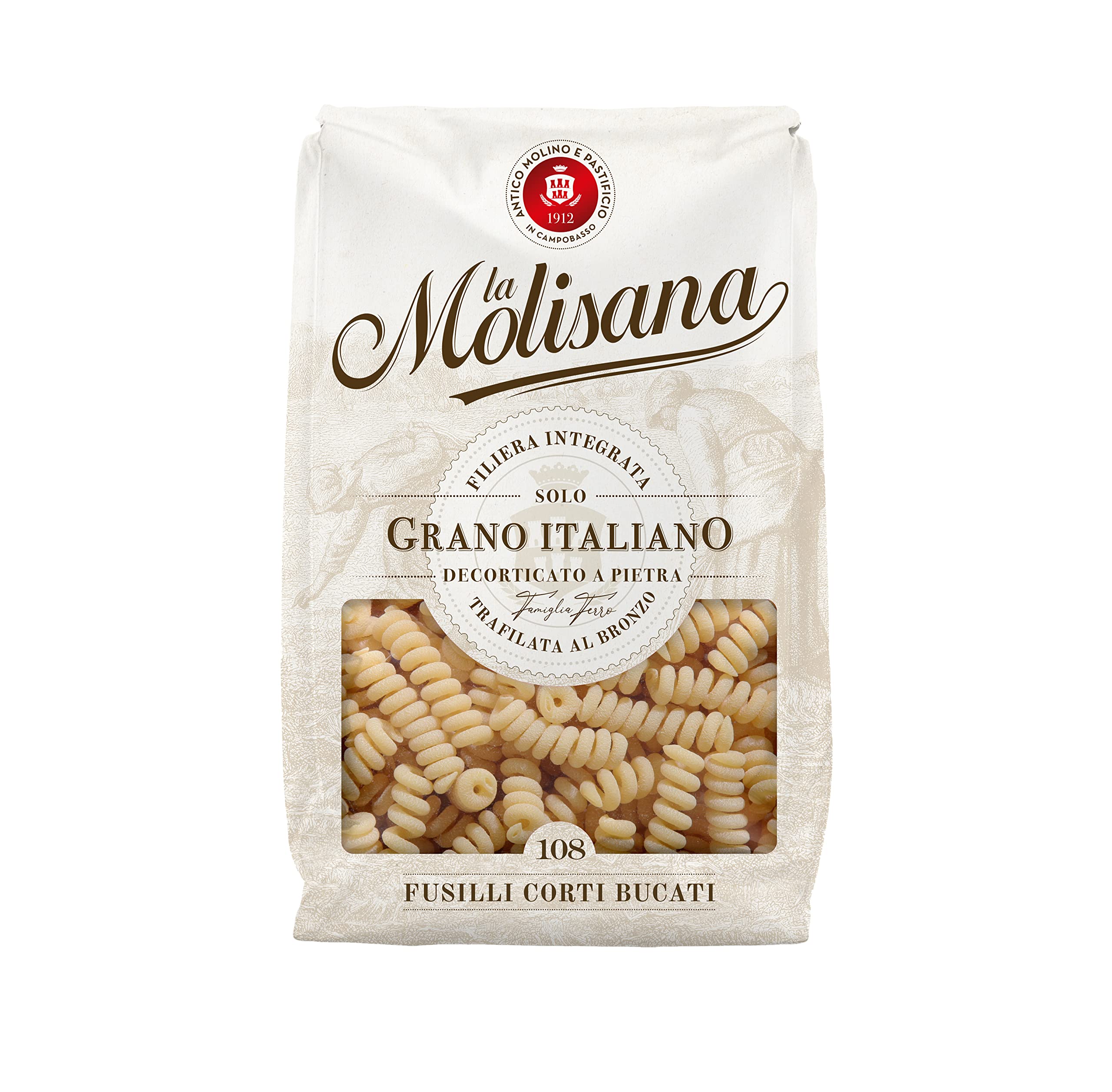 La Molisana No.108 Fusilli Corti Bucati 500g