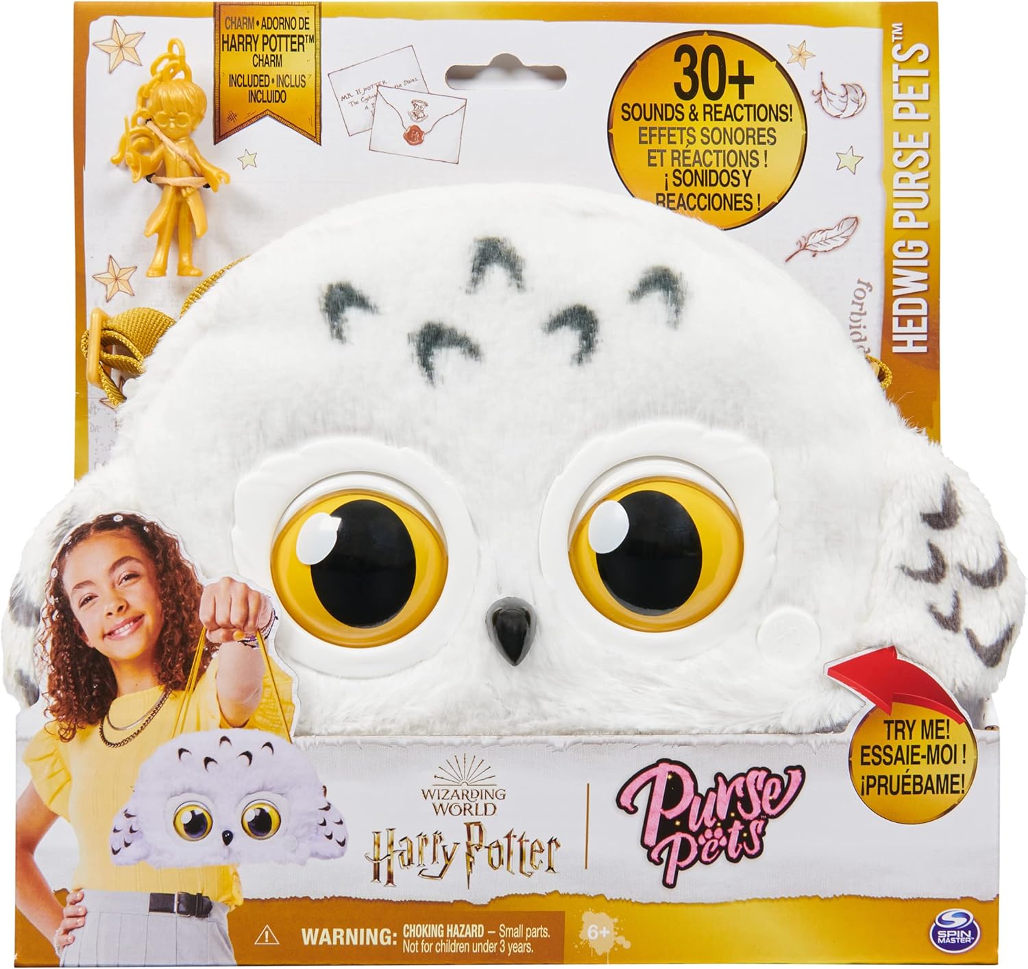 Purse Pets Wizarding World Harry Potter Hedwig Interactive Plush Pet & Crossbody Bag