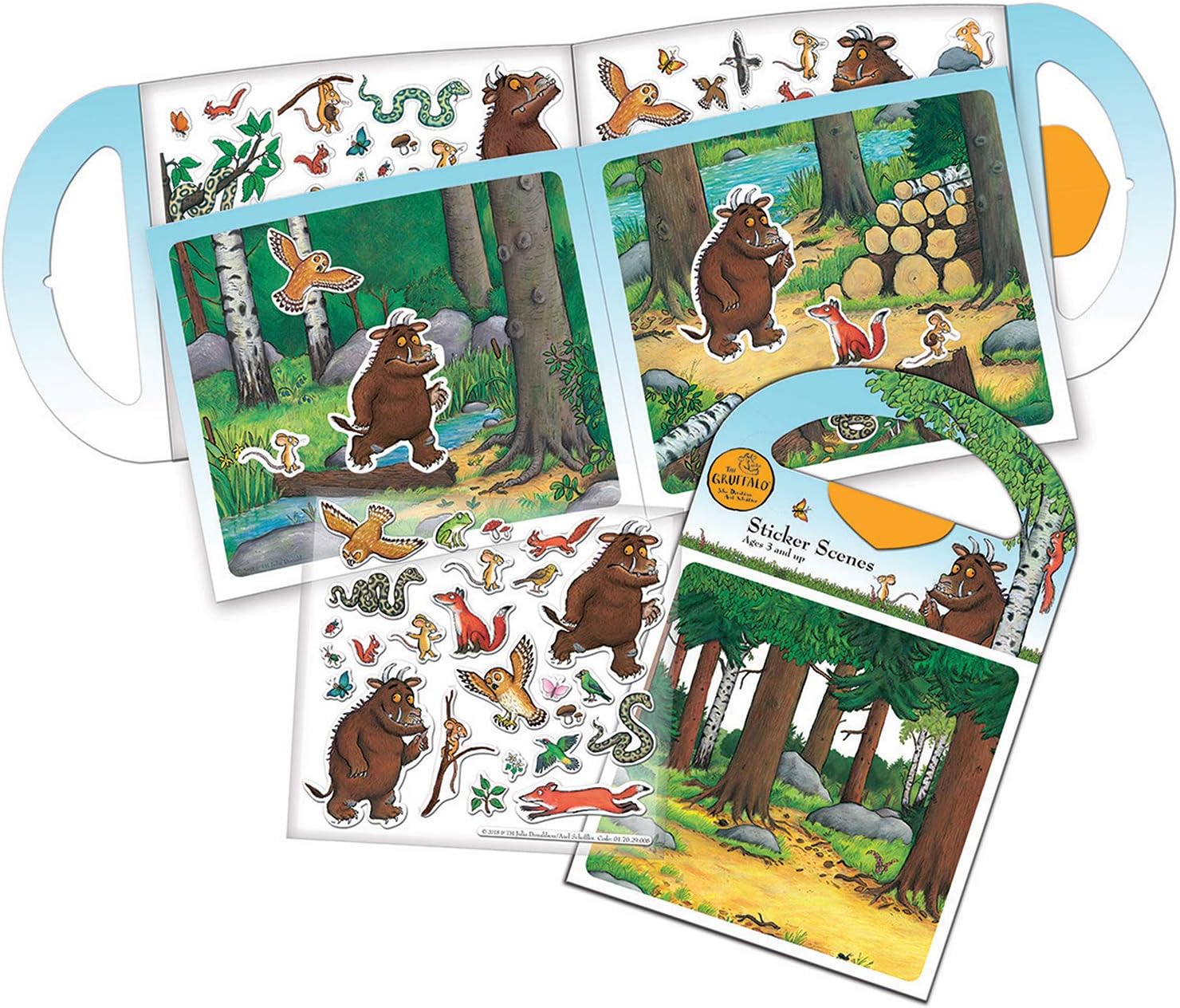 Gruffalo Sticker Scene Activity Set - 6 Scenes & 50+ Reusable Stickers