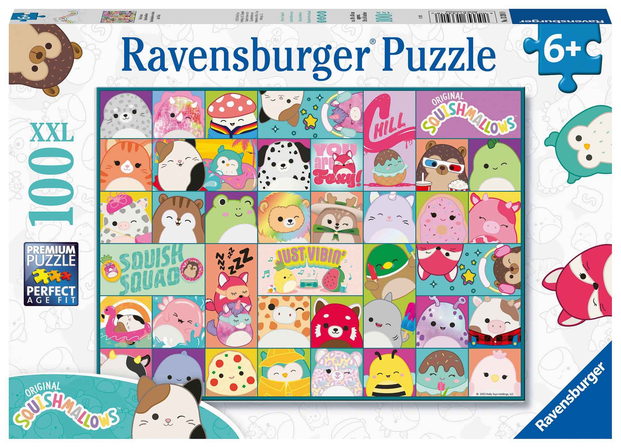 Ravensburger Squishmallows 100-Piece Jigsaw Puzzle - XXL Kids Puzzle for Ages 6+